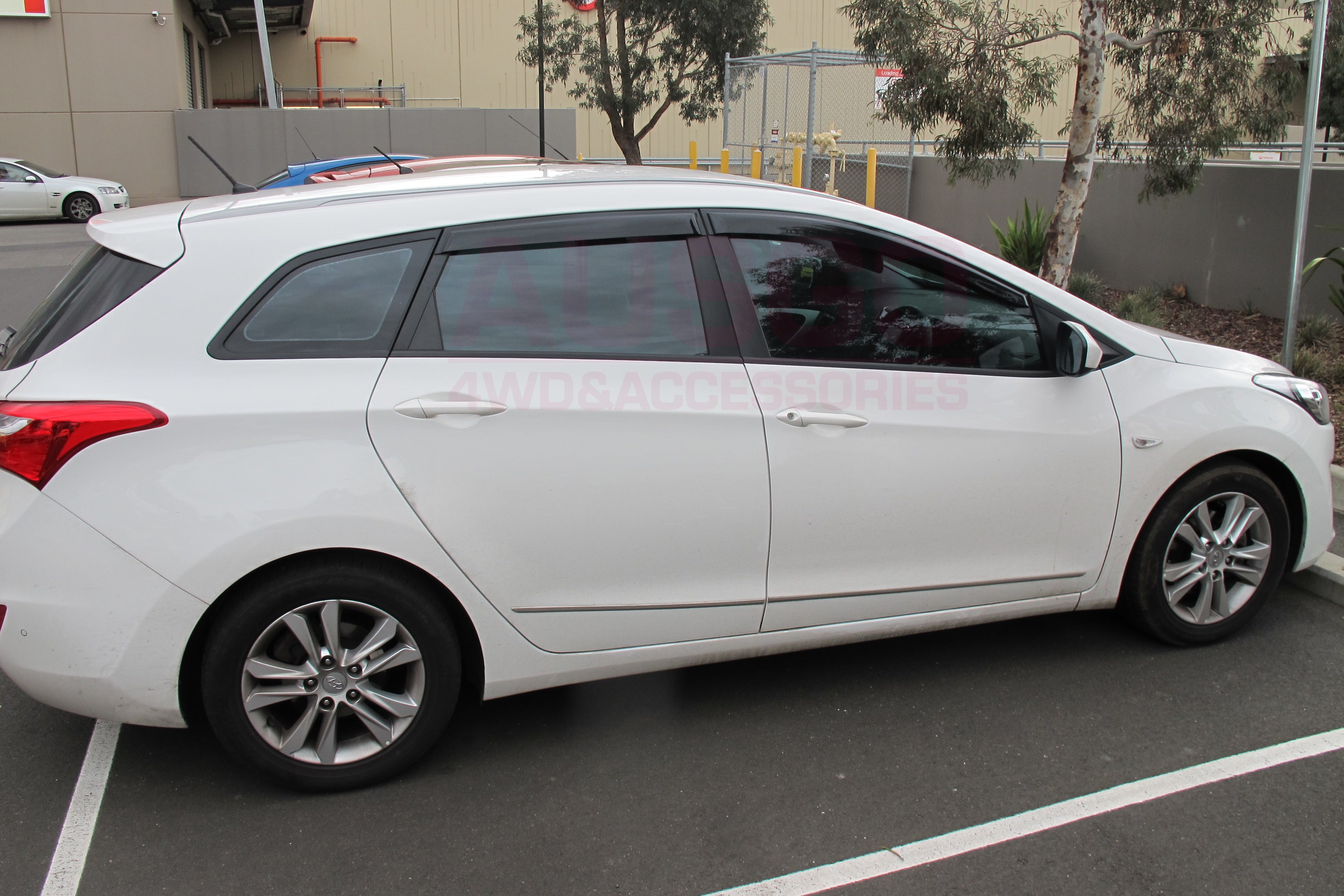 2013-2016 Hyundai i30 Wagon GD Series Weather Shields - Car Window Rain Guards & Wind Deflectors for All-Weather Protection - Perfect for Rainy Days & Highway Driving