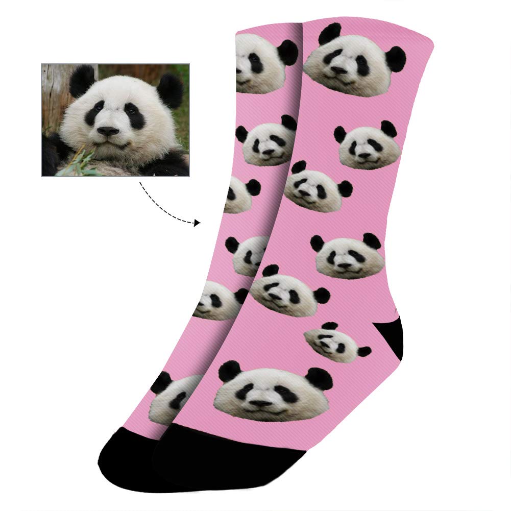 Custom Photo Socks with Your Face or Dog - Personalized Picture Socks for Men & Women - Great for Gifts, Couples, Pet Lovers & Special Occasions