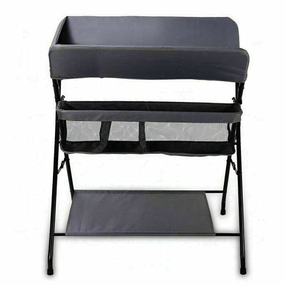 Foldable Baby Changing Table with Storage Bags - Adjustable Infant Care Station for Nursery, Daycare & Travel | Portable Diaper Changing Station for Newborns & Toddlers