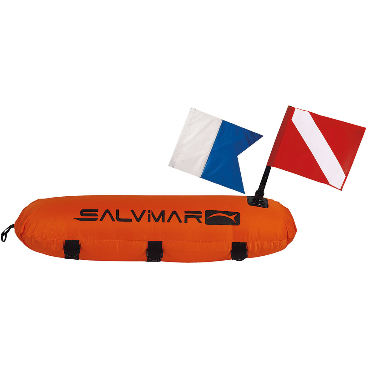 Salvimar Covered Torpedo Buoy - High Visibility Safety Float for Scuba Diving, Spearfishing & Water Rescue | Durable Marine Equipment for Ocean Adventures