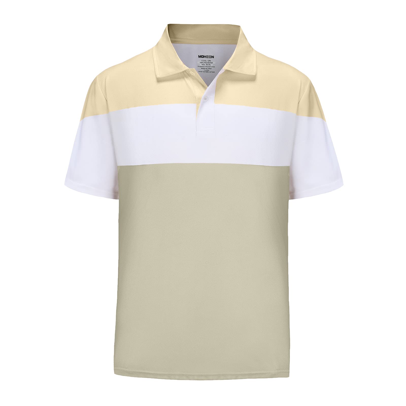 Men's Short Sleeve Golf Polo Shirts - Moisture Wicking, Quick Dry & Breathable Performance Shirts for Golf, Tennis & Casual Wear - Perfect for Sports, Work & Outdoor Activities