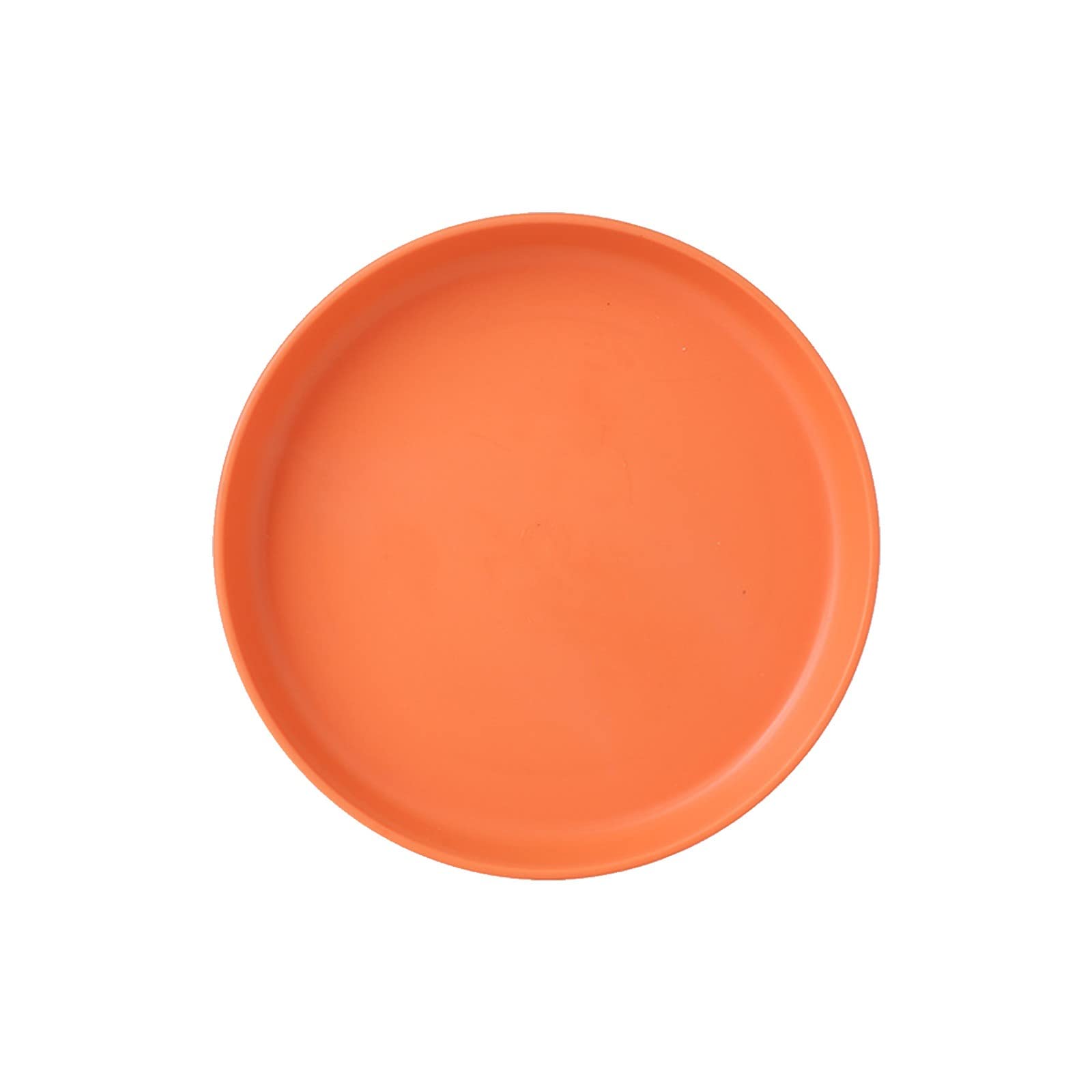 Colorful Macaron-Shaped Spit Bone Dish - Durable Plastic Snack Plate for Candy, Nuts, Pickles - Perfect for Dining Table, Baking, and Party Snack Serving (Orange, One Size)