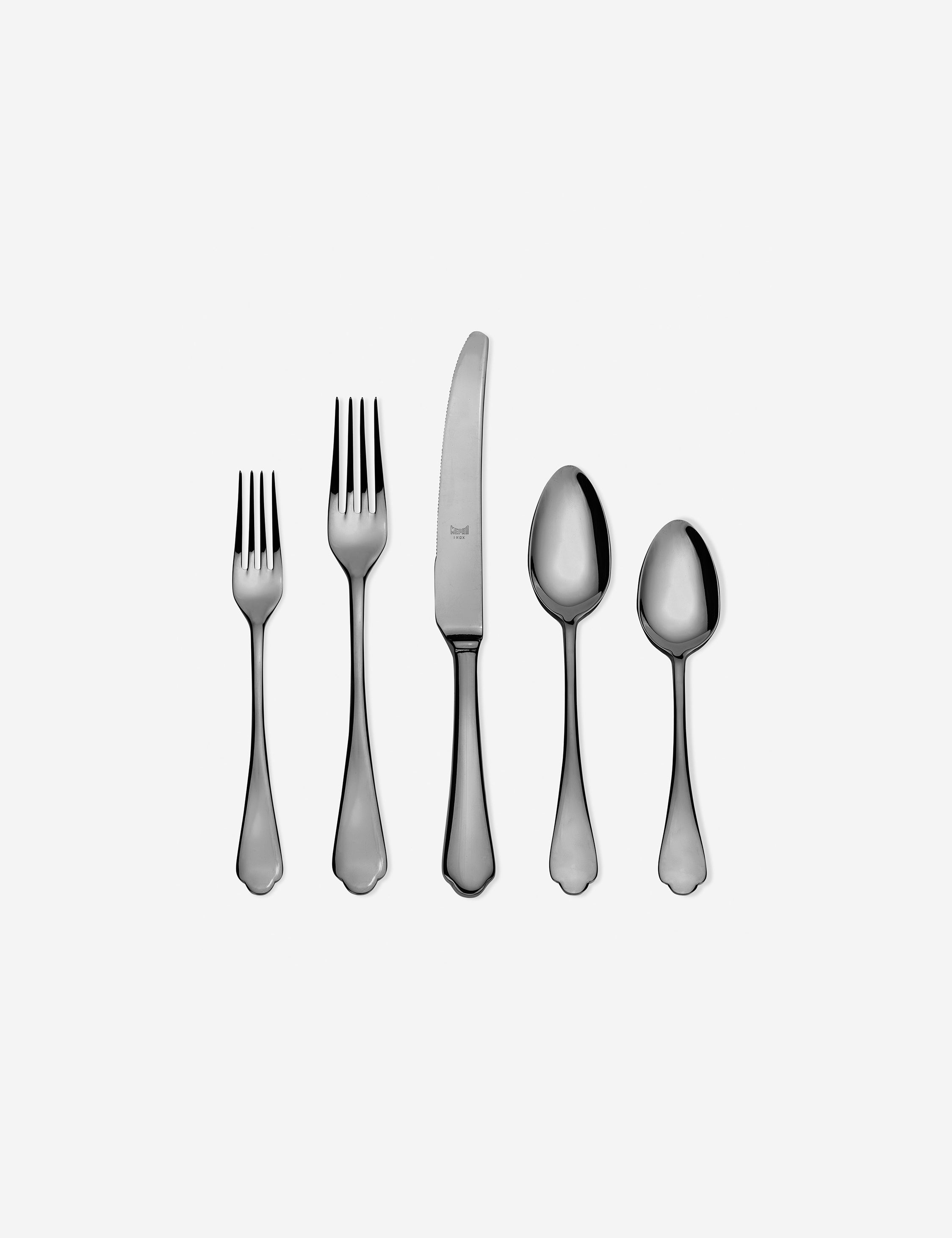 Premium Dolce Vita 20-Piece Flatware Set by Mepra - Stainless Steel Cutlery Set for Fine Dining, Wedding Gifts & Elegant Dinner Parties