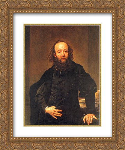 Serafiński 20x24 Inch Gold Ornate Picture Frame with Double Matted Museum Quality Art Print - Jan Matejko Reproduction for Living Room, Bedroom, or Office Wall Decor