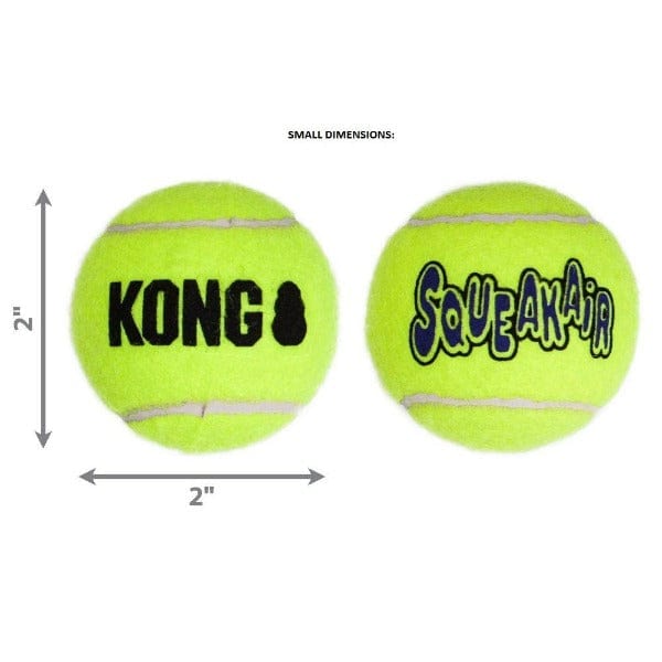 KONG SqueakAir Balls - Durable Dog Chew Toys for Small & Large Dogs - Interactive Play & Teeth Cleaning - Perfect for Fetch, Training & Indoor/Outdoor Fun