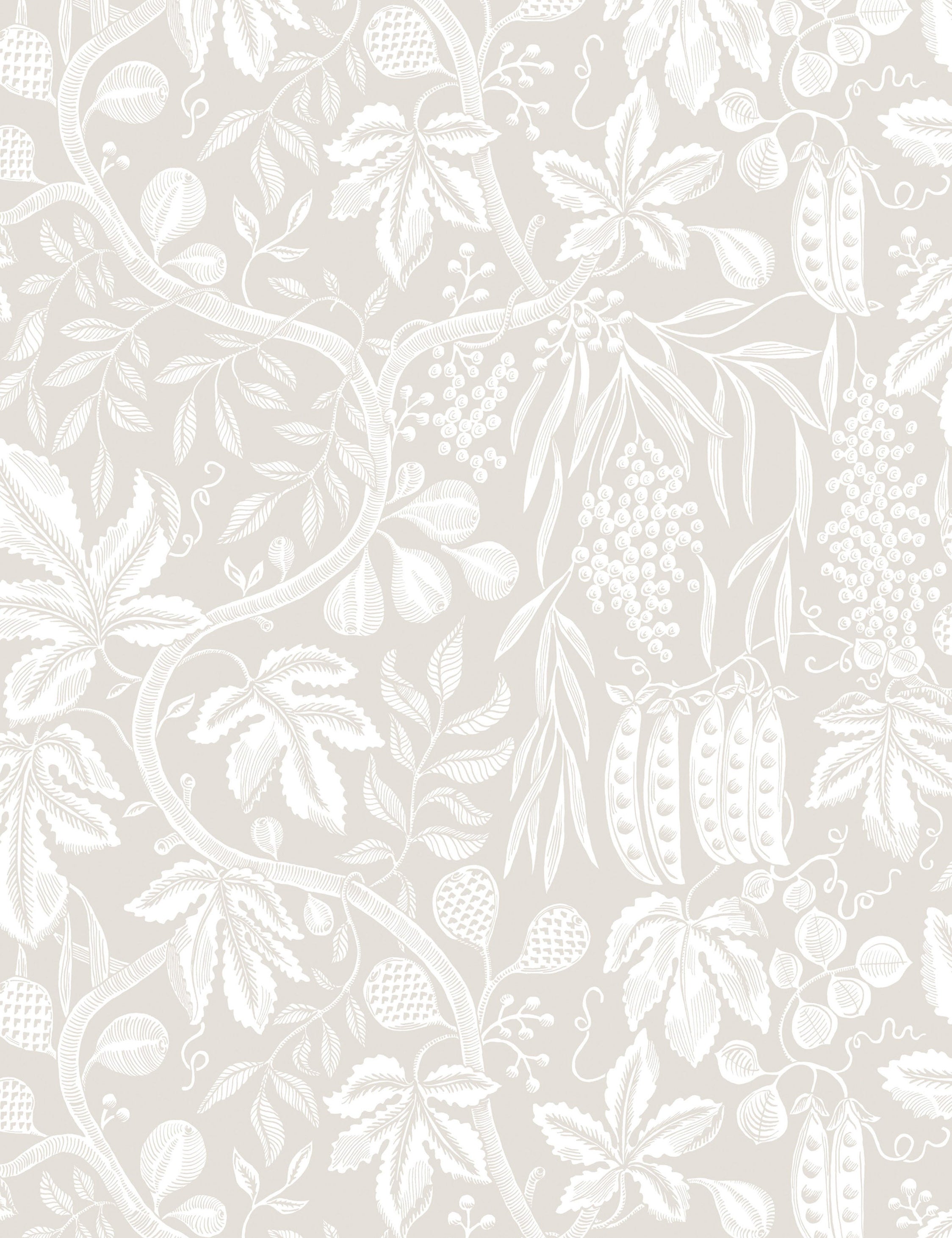 Scalamandre Fig Garden Wallpaper Swatch in Sandstone - Perfect for Living Room, Bedroom & Dining Room Decor