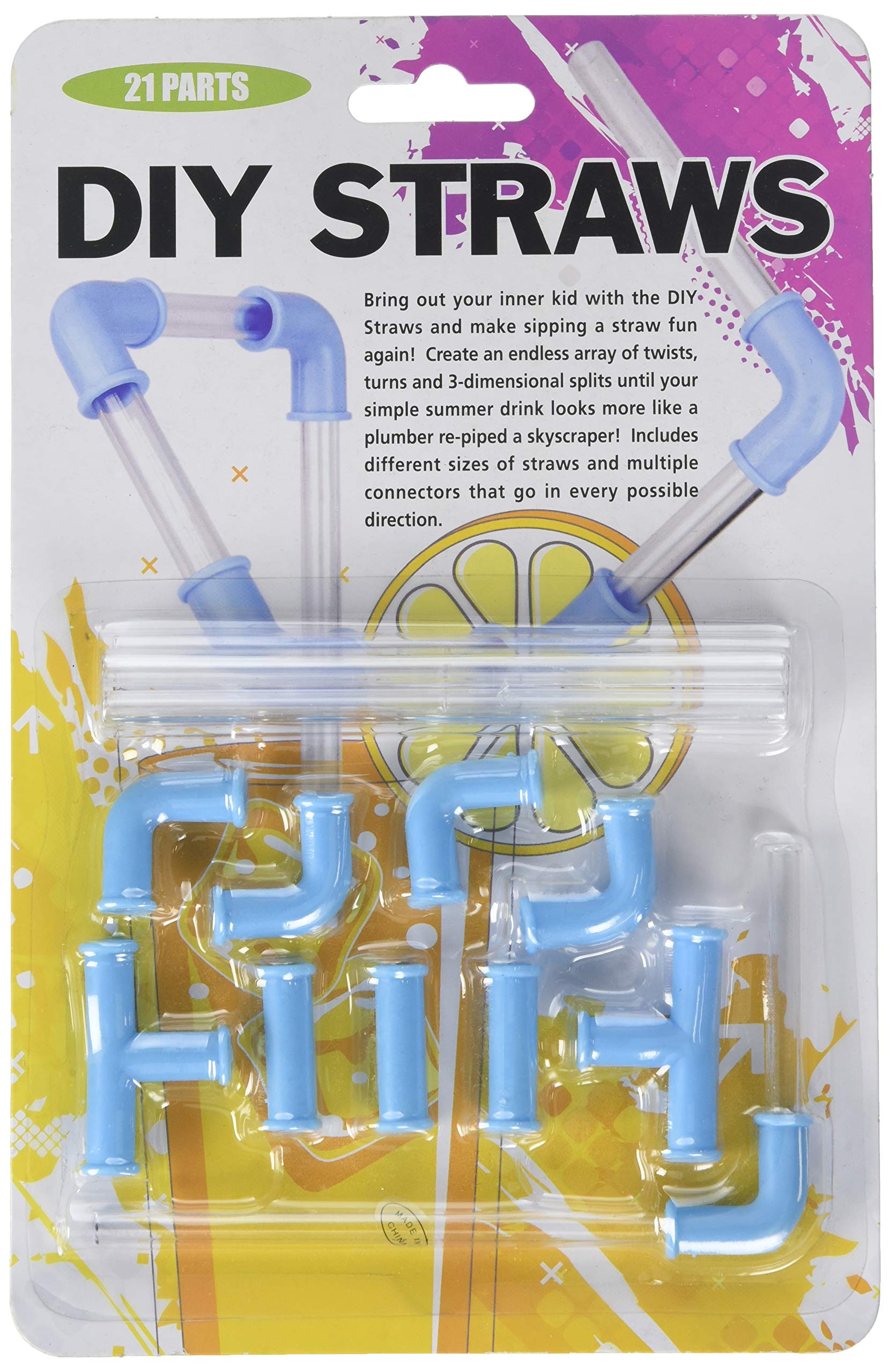 Eco-Friendly Reusable DIY Drinking Straws - BPA Free Silicone & Stainless Steel Straws for Smoothies, Cocktails, Iced Coffee - Perfect for Home, Office, Travel & Parties