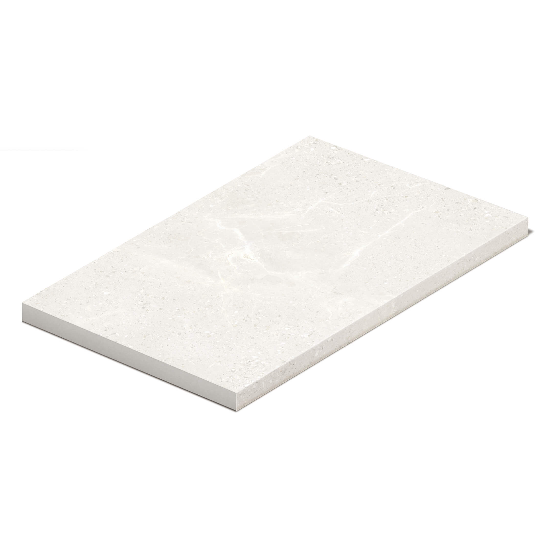 Monza Bullnose Square Edge 600x400 Grip Cloud - Premium Non-Slip Flooring for Home Gym, Garage & Workshop - Durable Safety Tiles for High-Traffic Areas