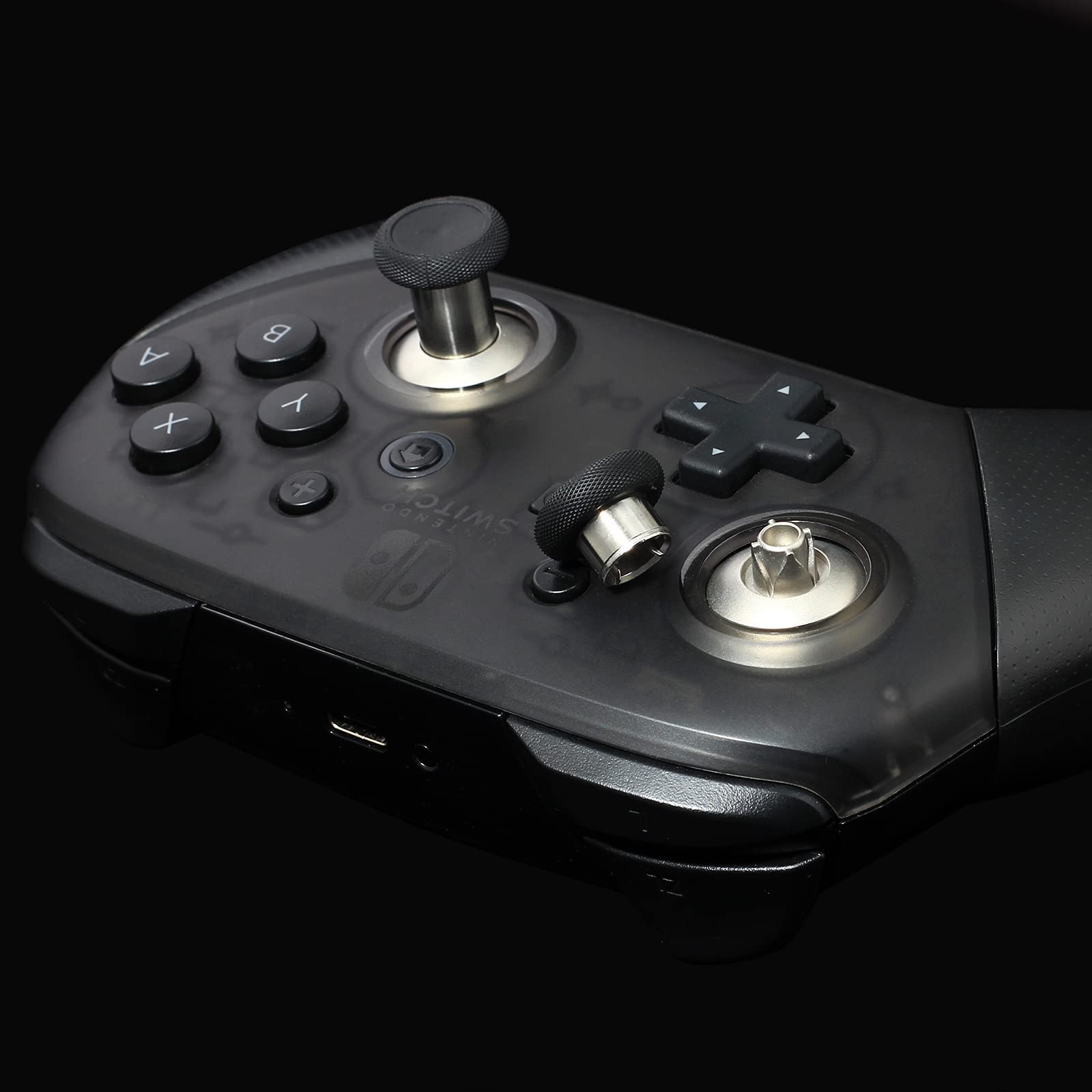 Premium Magnetic Thumbsticks Replacement for Nintendo Switch Pro Controller - 8-in-1 Interchangeable Joystick Set with Metal Caps - Durable Repair Kit for Enhanced Gaming Performance (Perfect for FPS, Racing & Action Games)