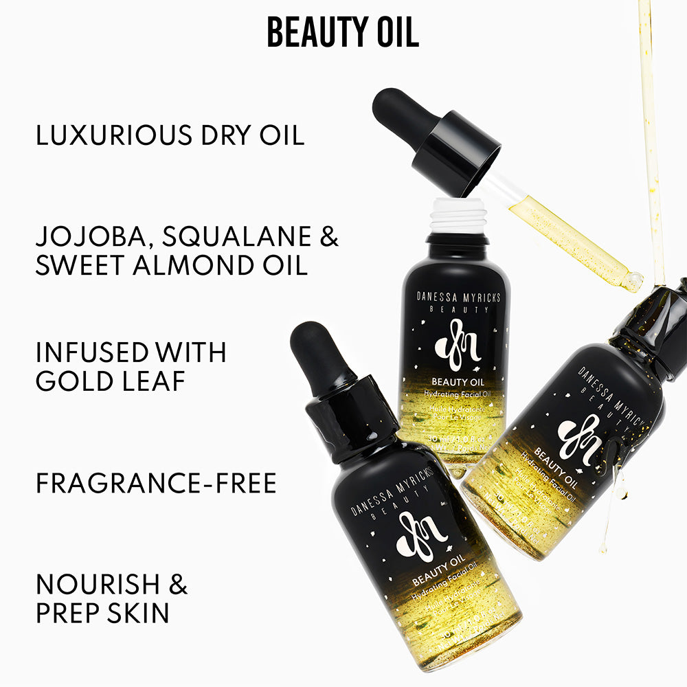 Danessa Myricks Beauty Oil - Hydrating & Glowing Facial Oil for Dry Skin | Perfect for Nighttime Skincare & Makeup Prep