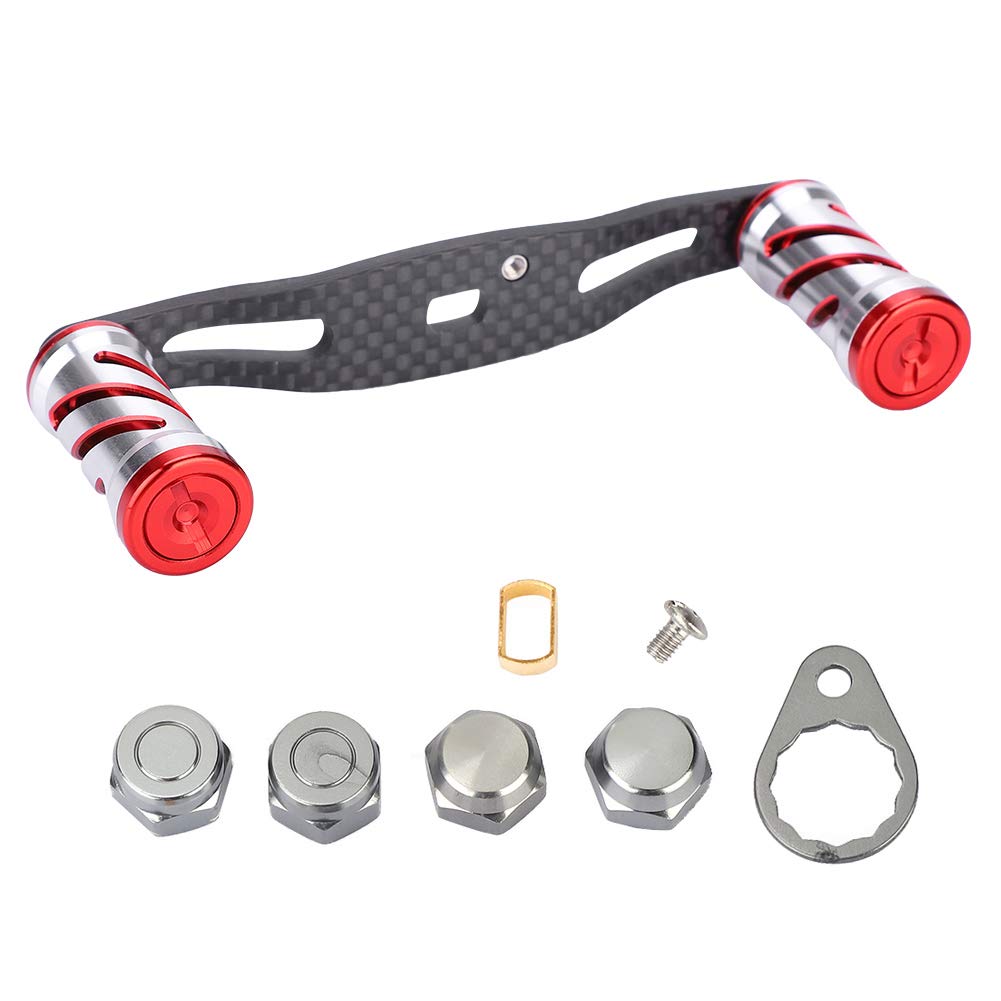 Premium Carbon Fiber Fishing Reel Handle - Ergonomic Design for Enhanced Comfort & Easy Installation - Compatible with Most Casting Reels - Perfect for Saltwater & Freshwater Fishing Adventures