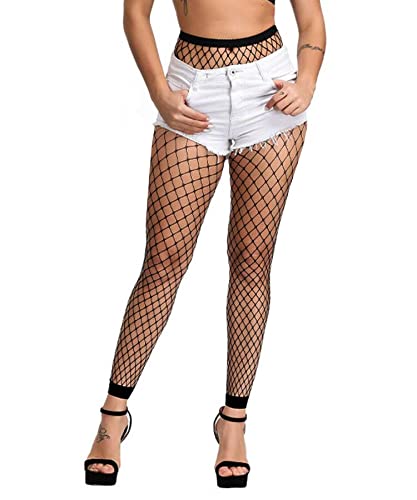 XIUSEMY Women's Fishnet Tights - Sexy Black Striped Pantyhose Stockings for Lingerie & Fashion Outfits | Perfect for Parties, Date Nights & Cosplay