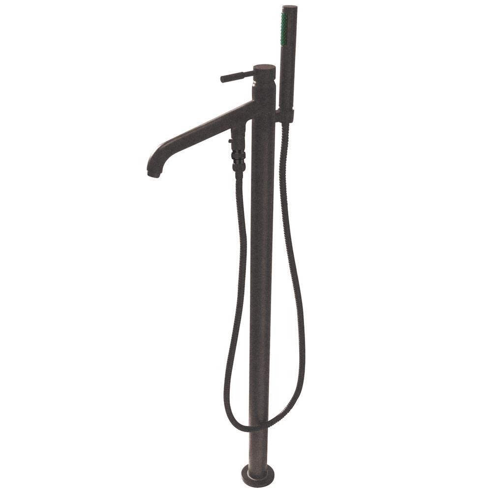 Concord Oil Rubbed Bronze Roman Tub Faucet with Hand Shower KS8135DL - Freestanding Bathtub Filler for Luxury Bathroom & Spa Experience