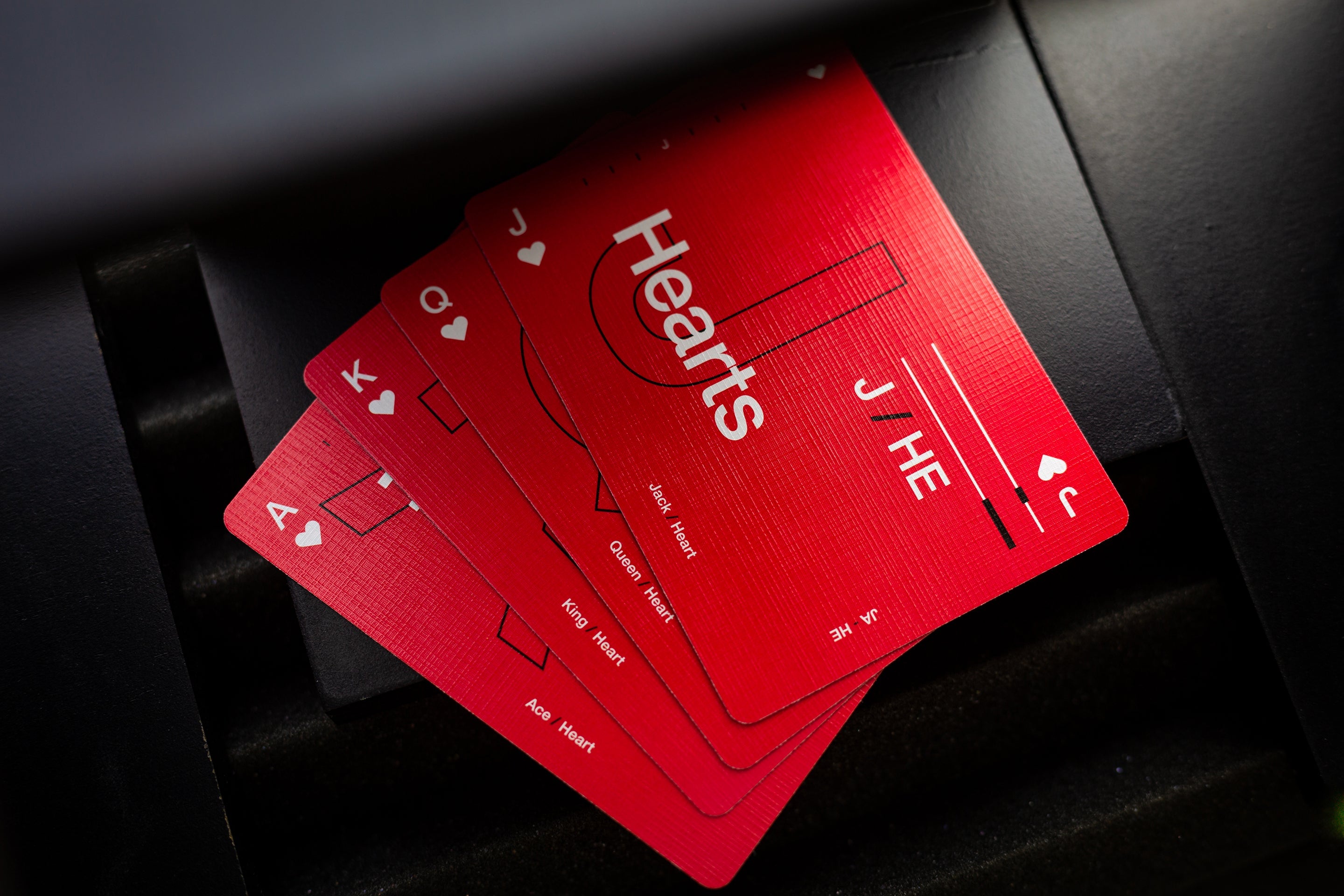 Grid Series Four Typographic Playing Cards - Unique Graphic Design Deck for Poker, Magic Tricks & Collectors | Perfect for Game Nights, Gifts & Cardistry