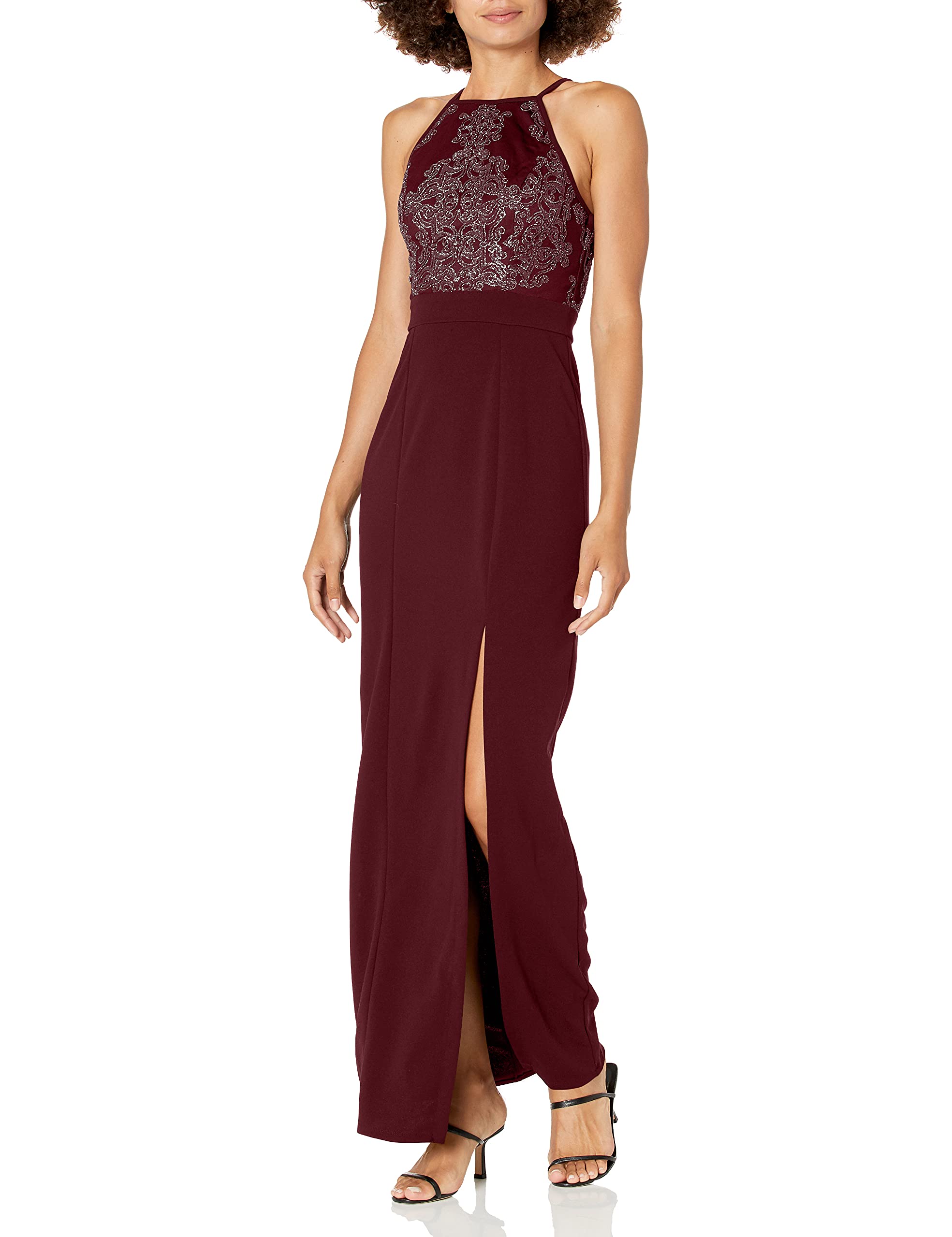 Elegant Beaded Bodice Women's Maxi Dress - Perfect for Weddings, Parties & Special Occasions
