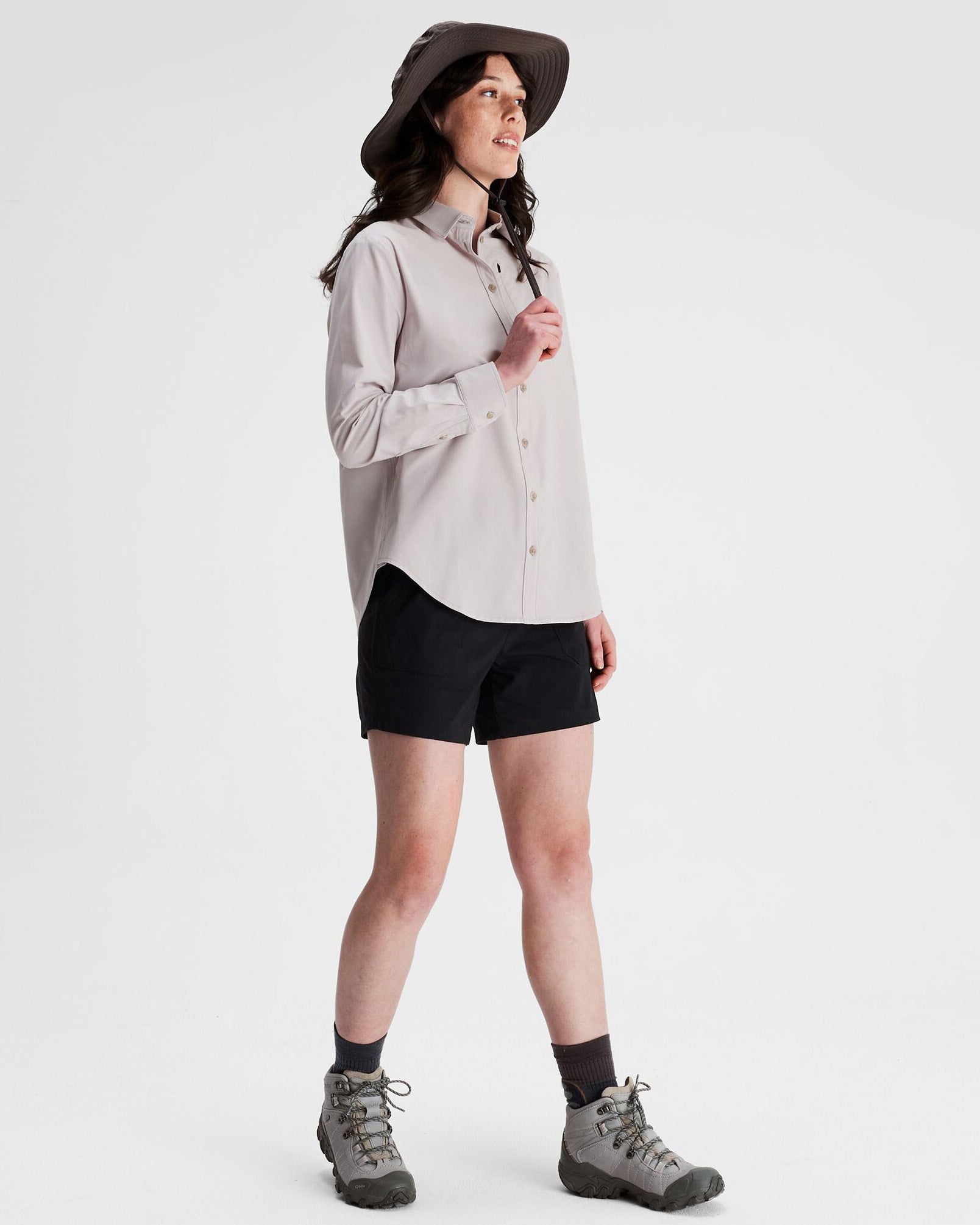 Women's UPF 50+ Sun Protection Long Sleeve Shirt - Lightweight Breathable Rash Guard for Hiking, Beach & Outdoor Activities | Dove Print Design