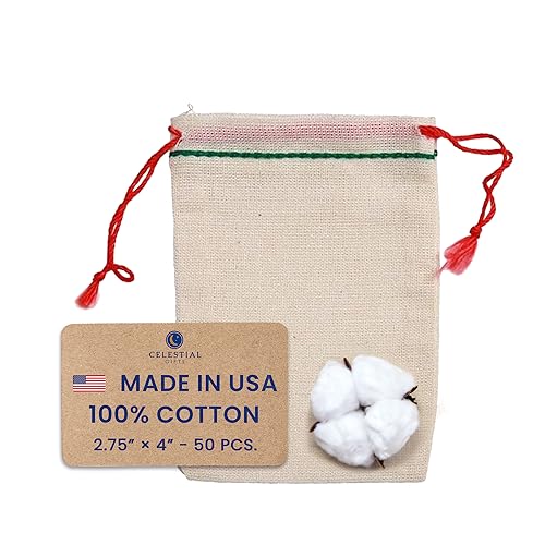 2.75x4 Inch (Pack of 50) - Red Drawstring