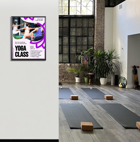 12x20 Poster Frame - SwingFrame Wide Face Display for Art, Photos & Posters - Perfect for Home, Office & Gallery Decor