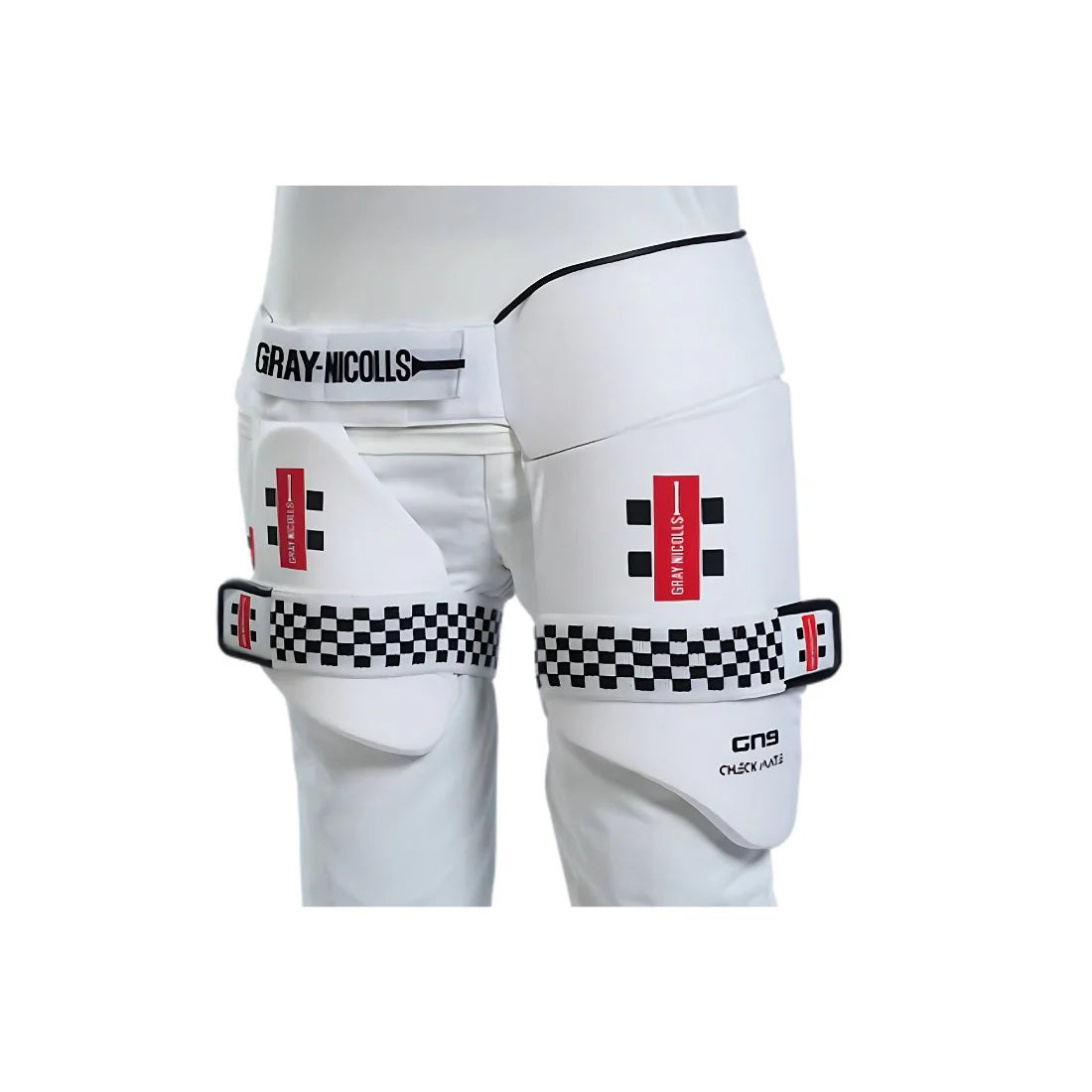 Gray Nicolls 9 Checkmate Junior/Youth Cricket Thigh Guard - Protective Gear for Young Cricket Players - Perfect for Practice & Matches