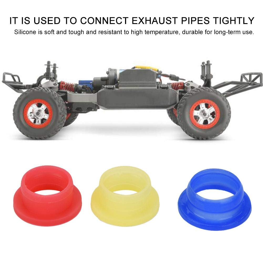 High-Performance Tbest Exhaust Pipe Tubing Joint Silicone Gasket - Engine Exhaust Adapter for HSP 1/8 RC Cars - Durable & Heat-Resistant Model Car Accessories - Perfect for RC Car Racing & Off-Road Performance Upgrades