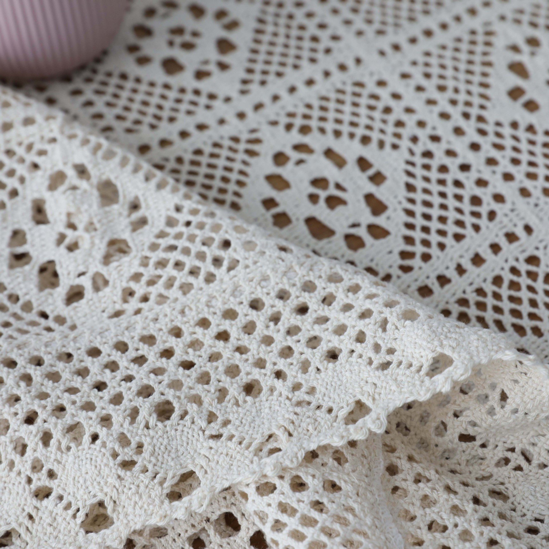 Handmade Crochet Cotton Tablecloth 55