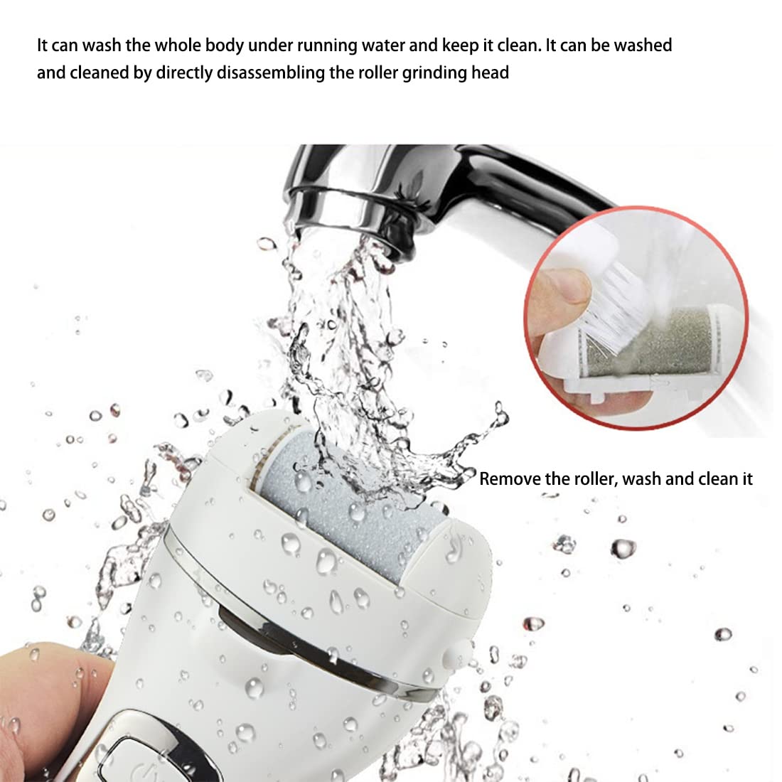 Nicfaky Electric Foot Callus Remover - Rechargeable Pedicure Tool for Smooth Feet, Professional Foot File for Dead Skin & Hard Skin Removal - Perfect for Home Pedicure & Foot Care Routine