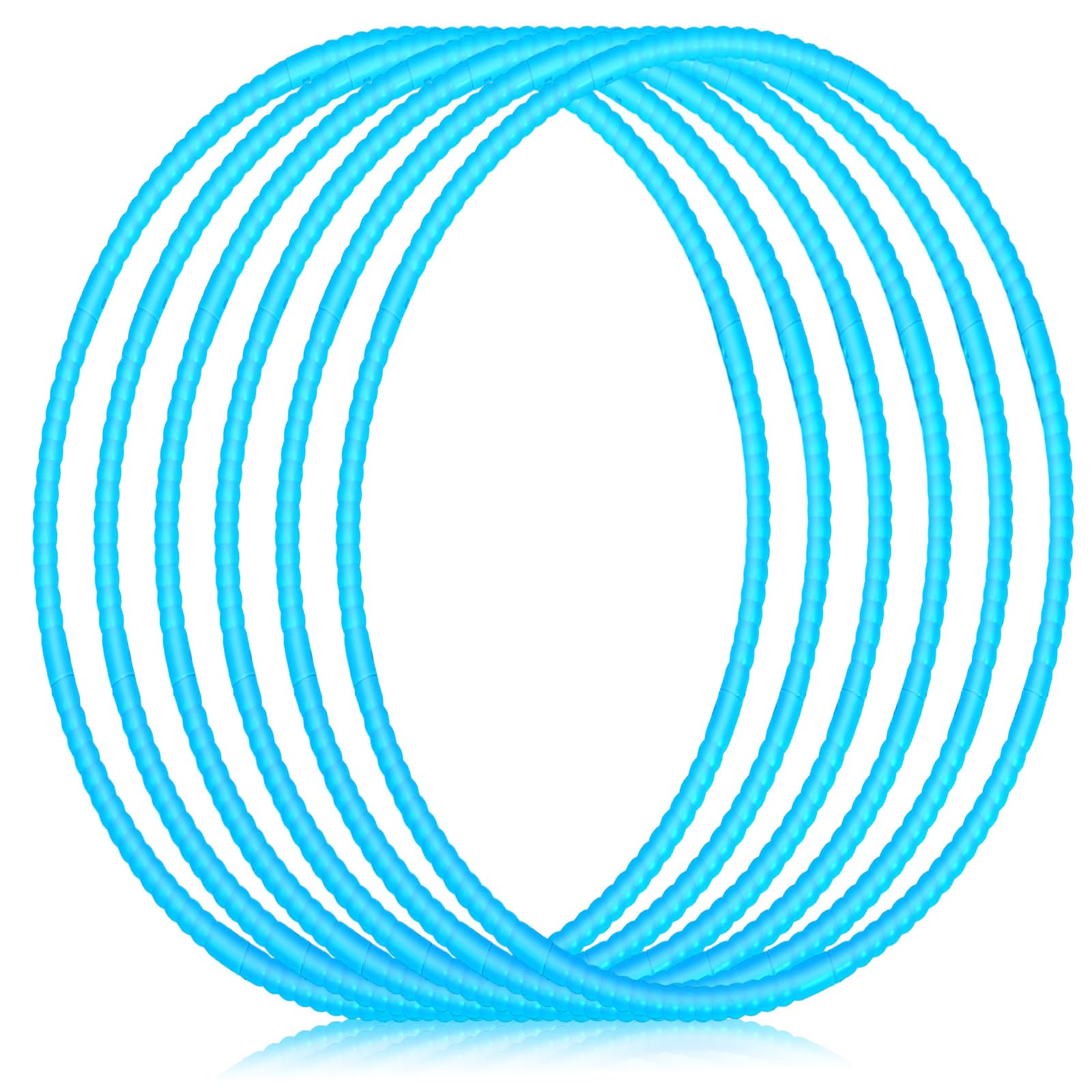 Shappy 6-Piece Detachable Adjustable Plastic Hula Hoop Set - Colorful Playground Toys for Teens, Gymnastics, Dog Agility Training & Party Decorations | Outdoor Games, Fitness Workouts & Backyard Fun