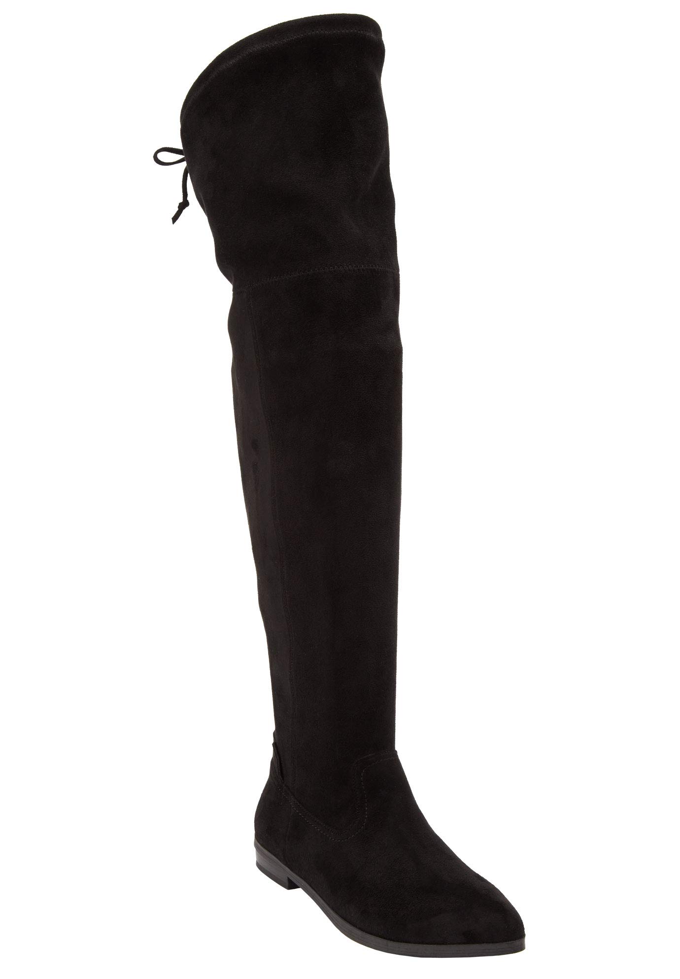 Comfortview Women's Wide Width The Cameron Wide Calf Boot - Stylish & Comfortable Knee High Boots for Wide Calves | Perfect for Work, Office & Winter Fashion