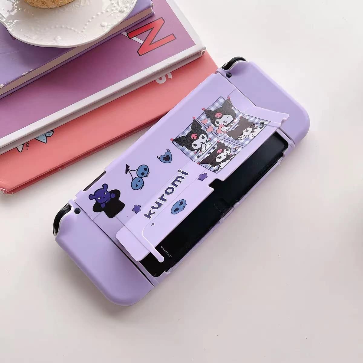 Premium Nintendo Switch OLED Case - Dockable Soft TPU Cover with Ergonomic Grip & Sparkle Skin Set | Protective Case for Joy-Con Controllers | Perfect for Gaming, Travel & Everyday Use
