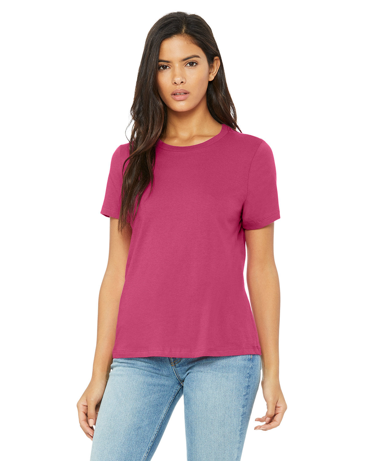 Bella + Canvas B6400 Women's Relaxed Fit Jersey Short Sleeve T-Shirt - Soft Cotton Tee for Casual Wear, Workout & Everyday Comfort
