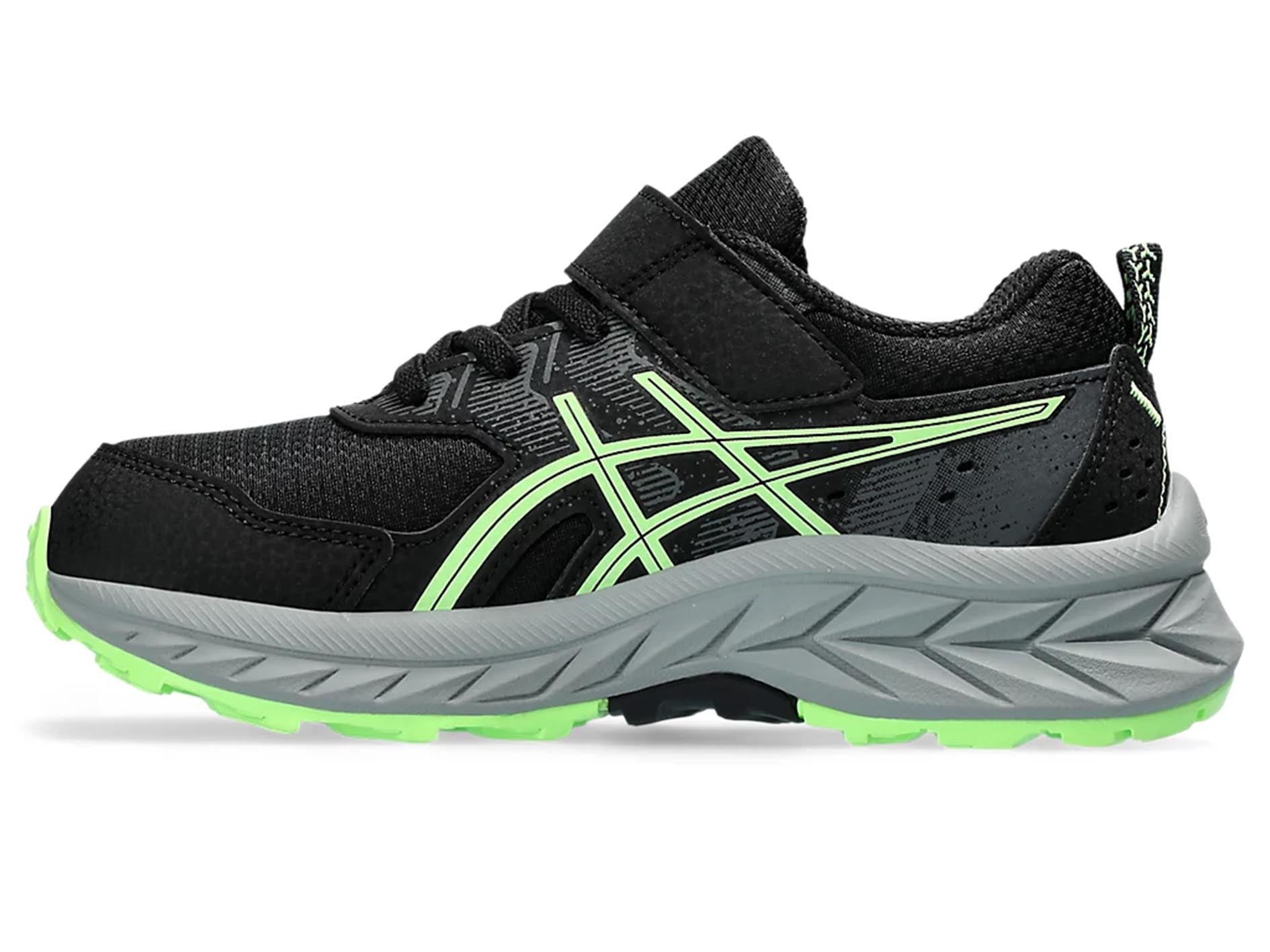 ASICS Kids PreVenture 9 PS Running Shoes - Black/White (1014A277-004) - Lightweight Athletic Sneakers for Boys & Girls - Perfect for School, Playground & Daily Activities