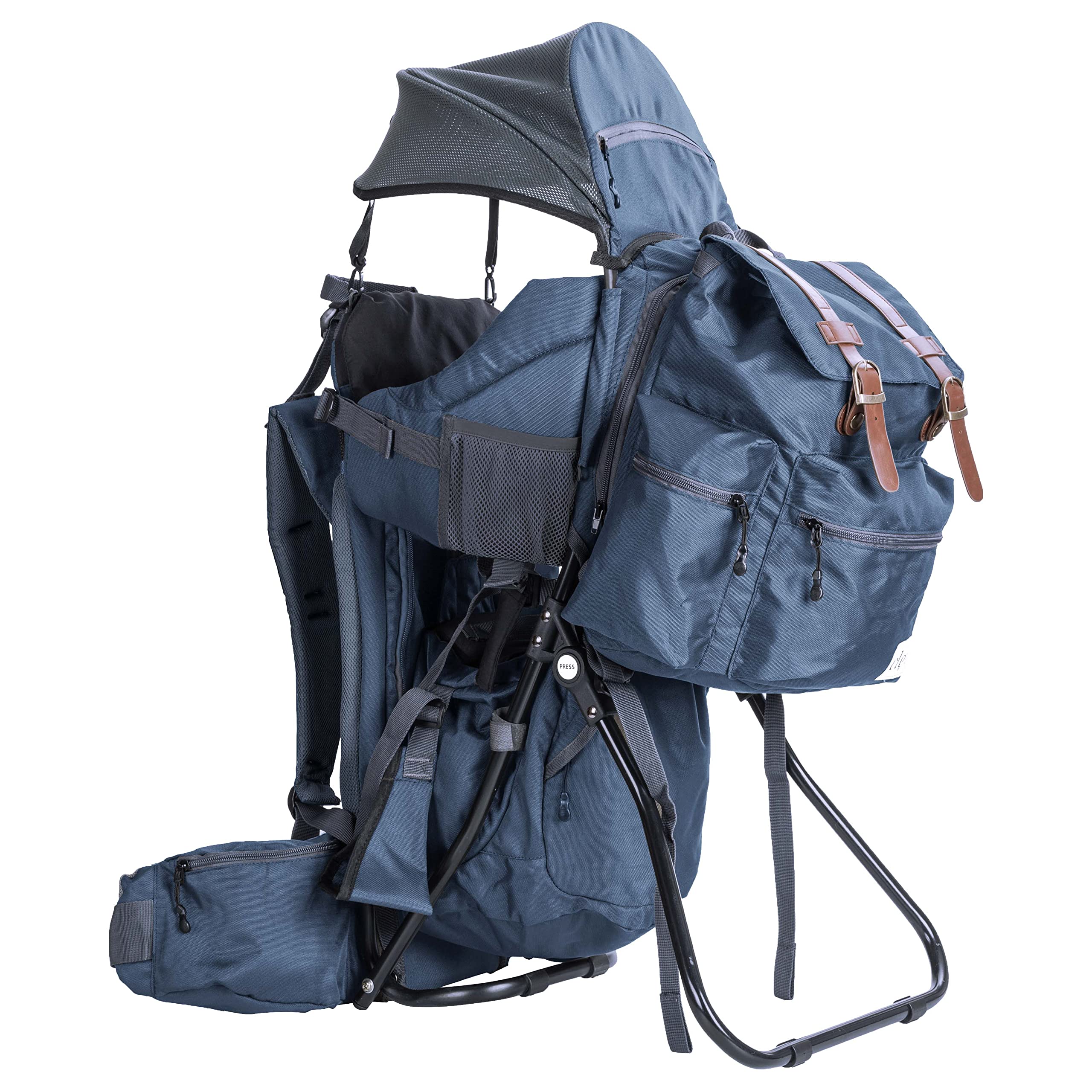 ClevrPlus Urban Explorer Child Carrier Hiking Backpack for Babies & Toddlers - Lightweight, Ergonomic Design in Marine Blue | Perfect for Outdoor Adventures, Travel & Daily Use
