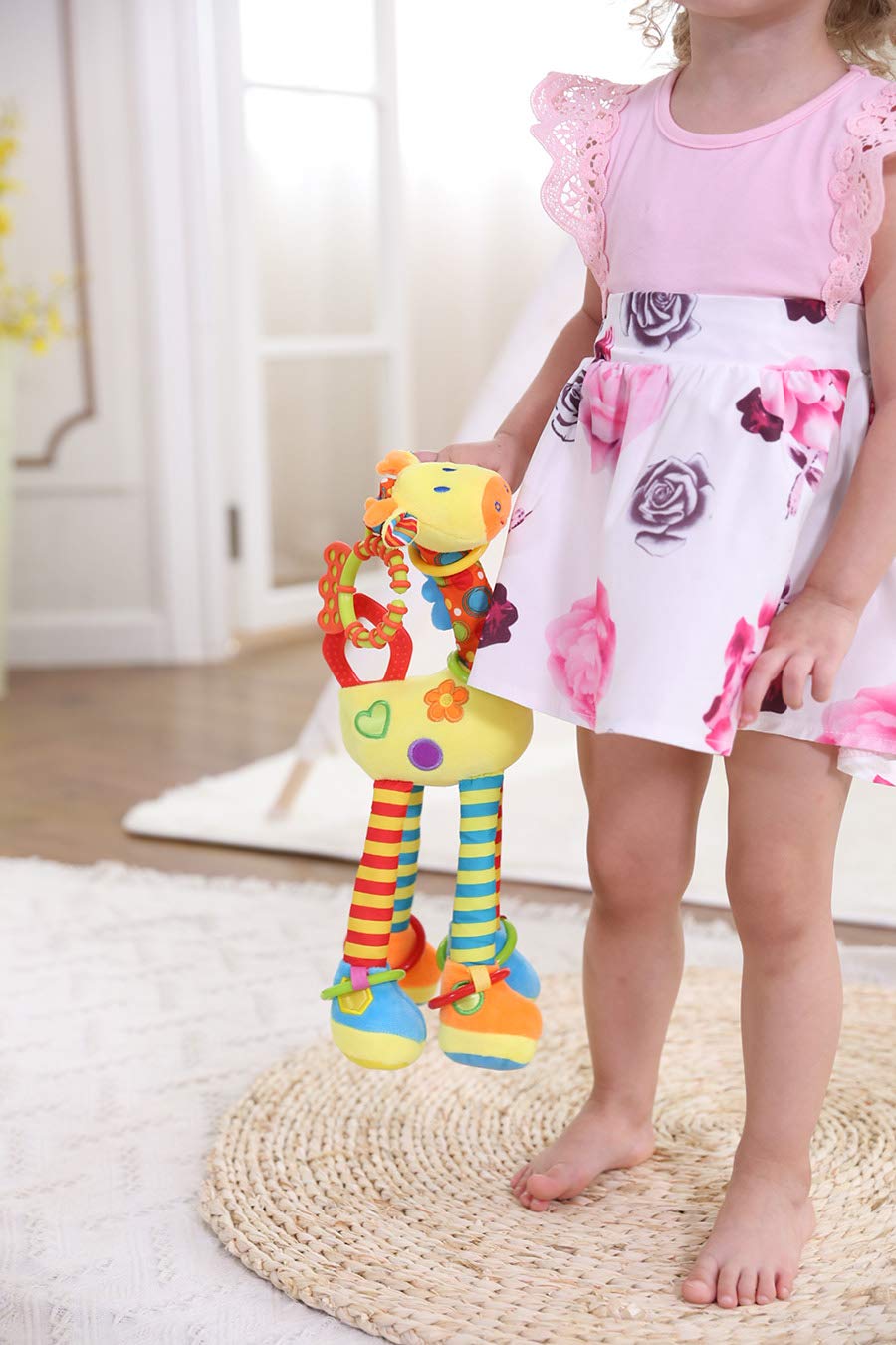 RichChoice Giraffe Baby Toys - 50pcs Educational Set for 1-3 Years | Crib & Travel Play