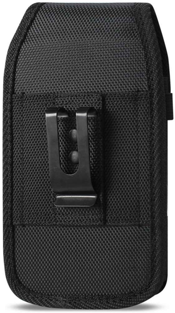 Durable Vertical Rugged Phone Case with Extra Zipper Pocket, Metal Clip & Belt Loops for LG Solo - Perfect for Outdoor Activities, Hiking & Work