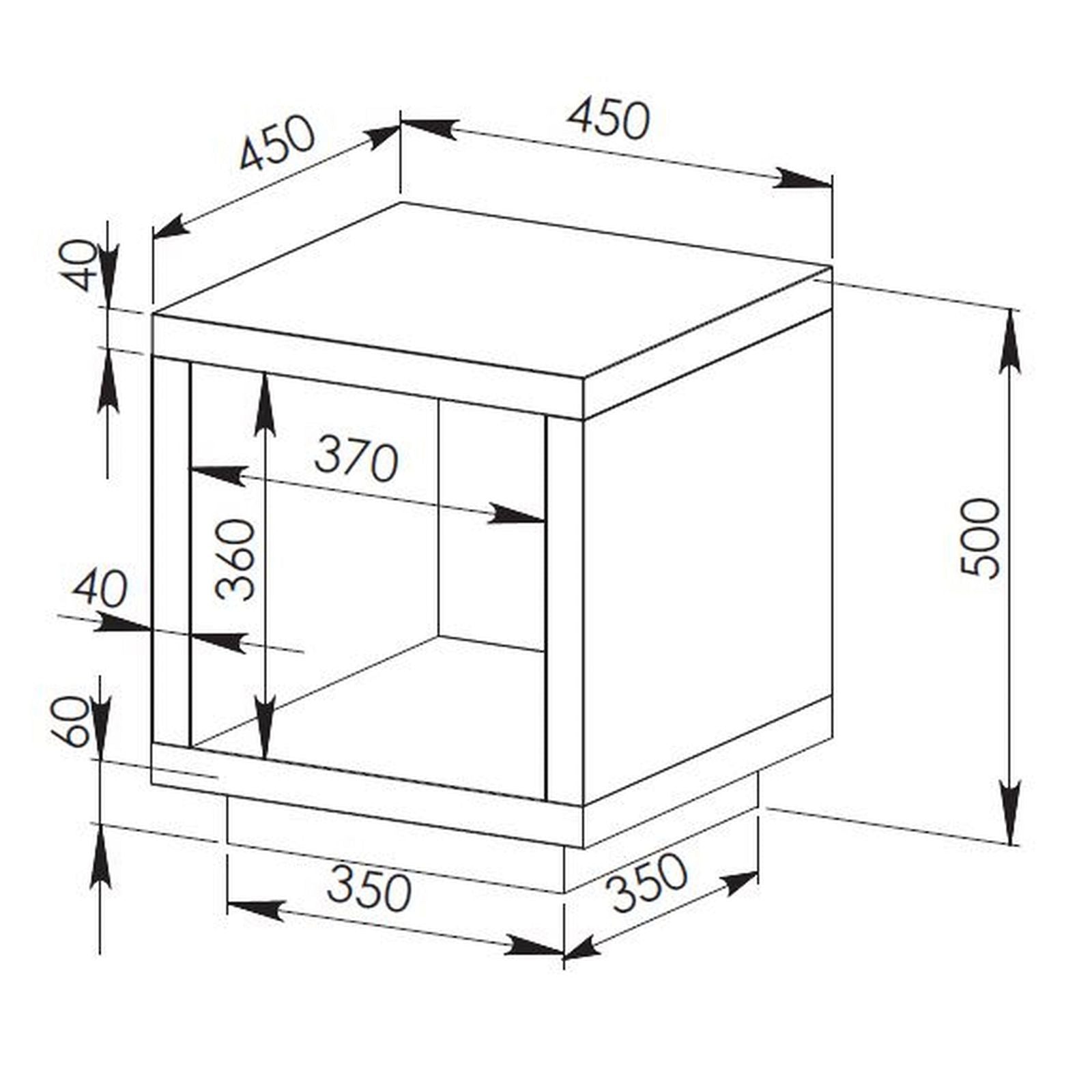 Criterion Brunswick 18-Inch Oak End Table - Perfect for Living Room, Bedroom, or Office Side Table