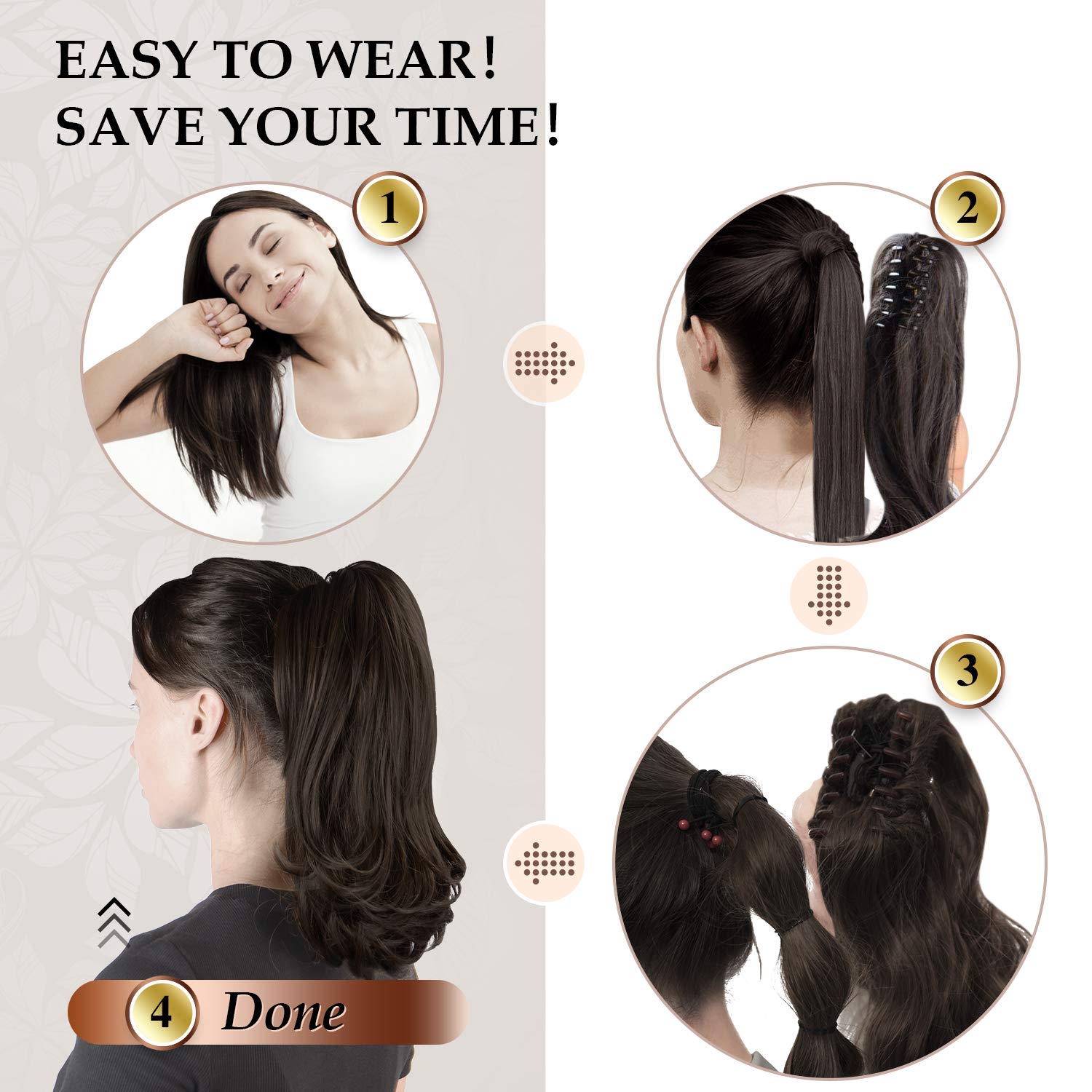 Clip-In Synthetic Claw Hair Extension - 13