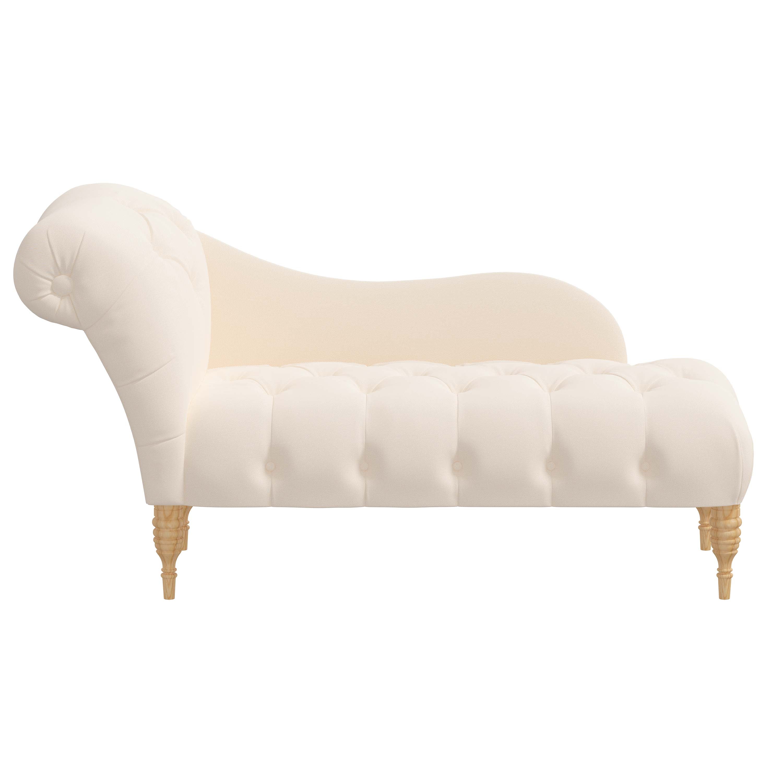 Rowen Chaise Lounge Chair - Modern Accent Furniture for Living Room, Bedroom & Patio - Stylish Upholstered Seating with Wooden Legs - Perfect for Relaxing, Reading & Decorating Your Home