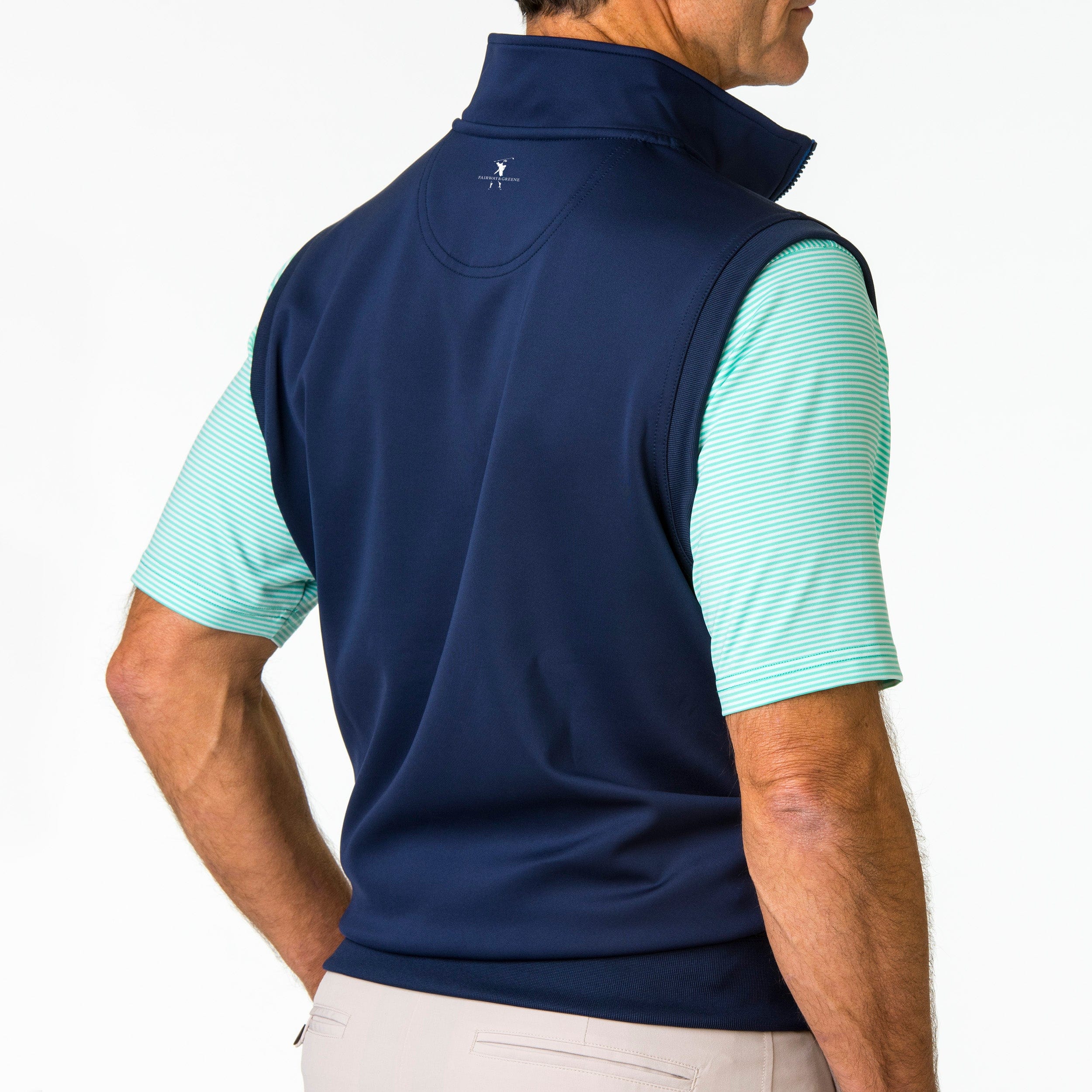2025 U.S. Open Official Caves Solid Quarter Zip Vest - Men's Lightweight Golf Pullover for Outdoor Sports & Casual Wear