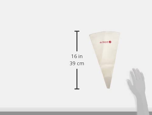 De Buyer 4856.40N Reusable Pastry Bags 40cm - Professional Baking Decorating Kit for Cakes, Cookies & Cupcakes - Perfect for Home Bakers & Chefs