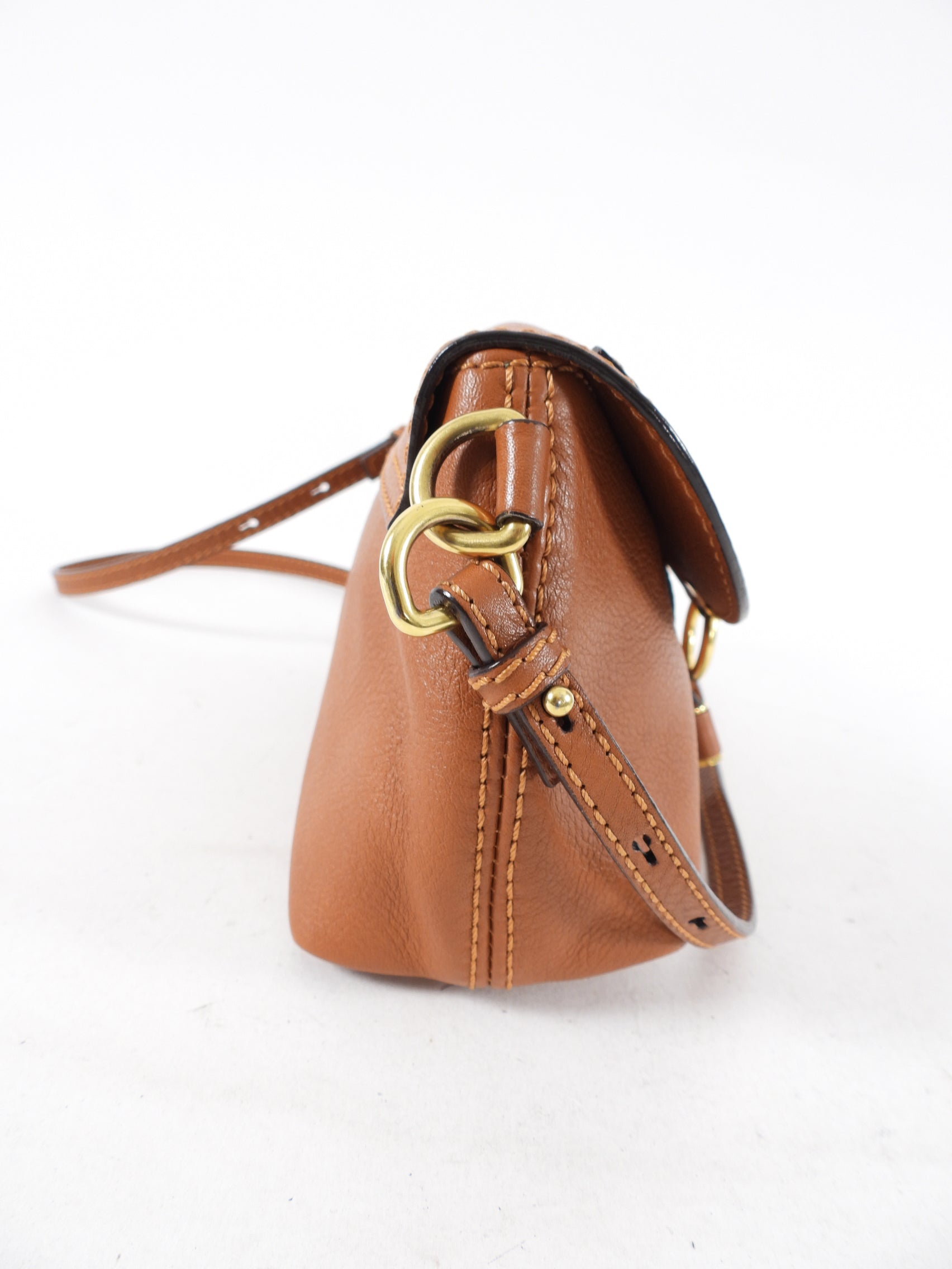 Chloe Tan Mini Marcie Crossbody Bag - Stylish Leather Shoulder Purse for Women | Perfect for Everyday Use, Travel & Date Night