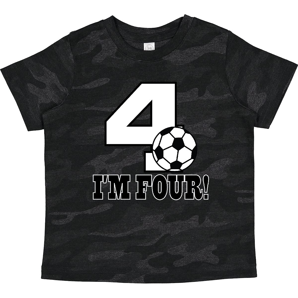 Inktastic 4th Birthday Soccer T-Shirt for 4 Year Old Boys & Girls - Fun Toddler Birthday Outfit for Soccer Parties & Celebrations