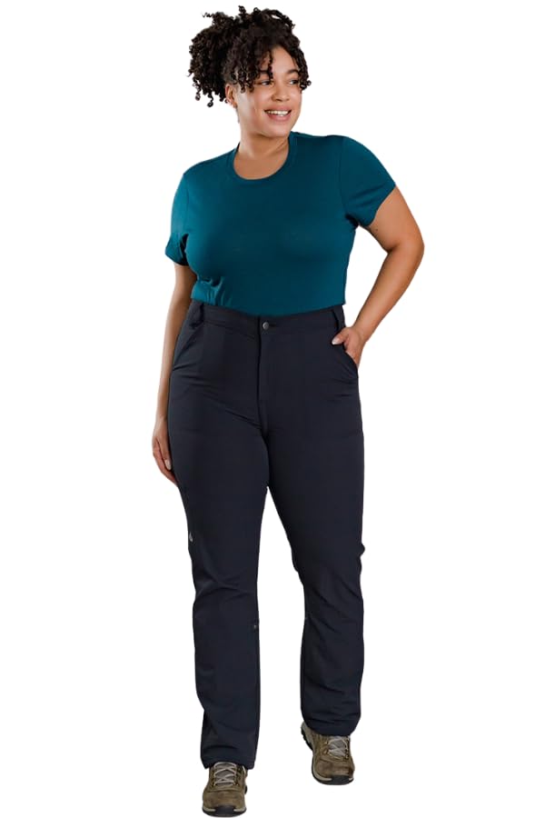 Women's Quick-Dry Hiking Pants with Zippered Fly - Lightweight Outdoor Adventure Pants for Hiking, Camping & Travel