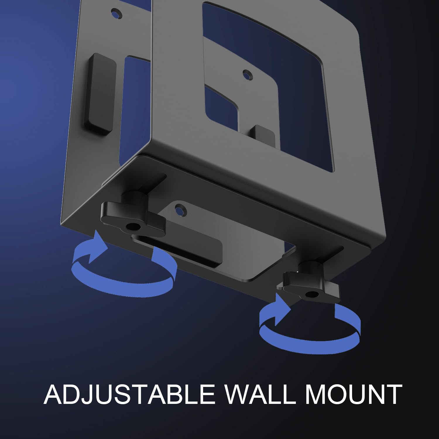 Monzlteck Adjustable Wall Mount for Small Computers & Gaming Consoles - Universal Holder for Xbox 360, Xbox One, PS4, Mini PC, SFF Desktop & UPS (1.6