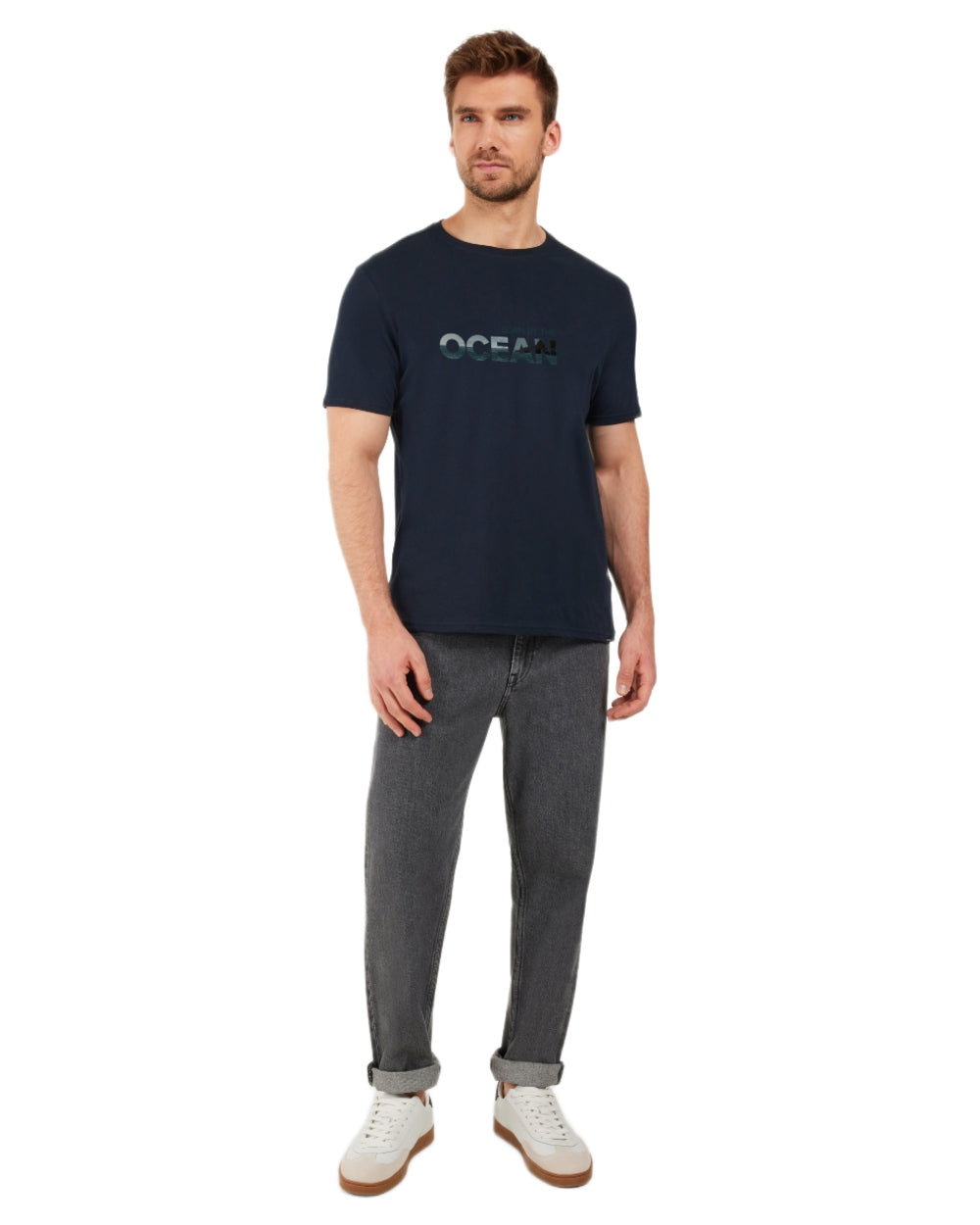Didriksons Men's Harald Ocean T-Shirt - Comfortable Cotton Tee for Casual Wear & Outdoor Activities