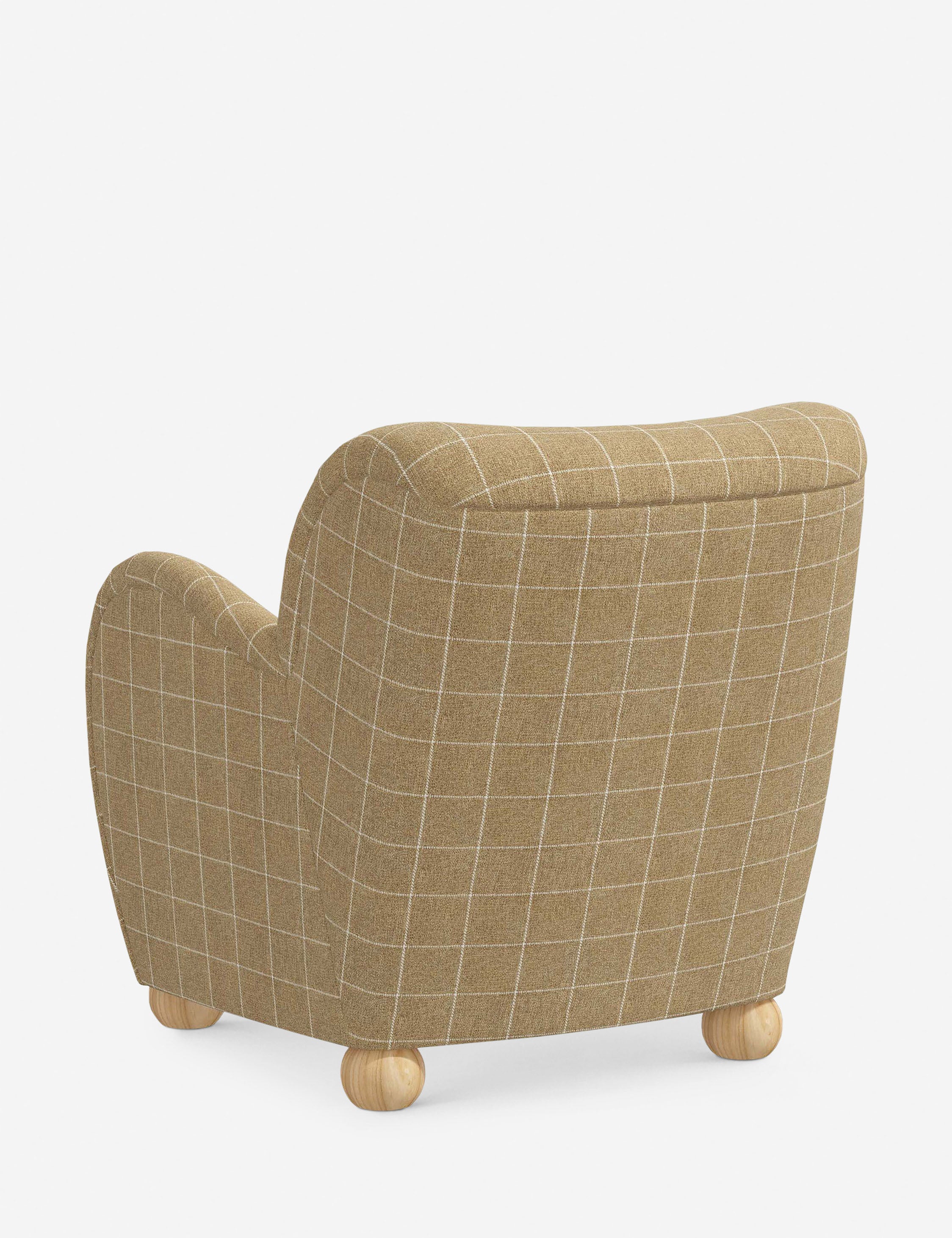 Baird Accent Chair - Modern Upholstered Lounge Chair for Living Room, Bedroom & Office - Stylish Comfortable Reading Chair with Solid Wood Legs - Perfect for Relaxing, Reading & Decorating