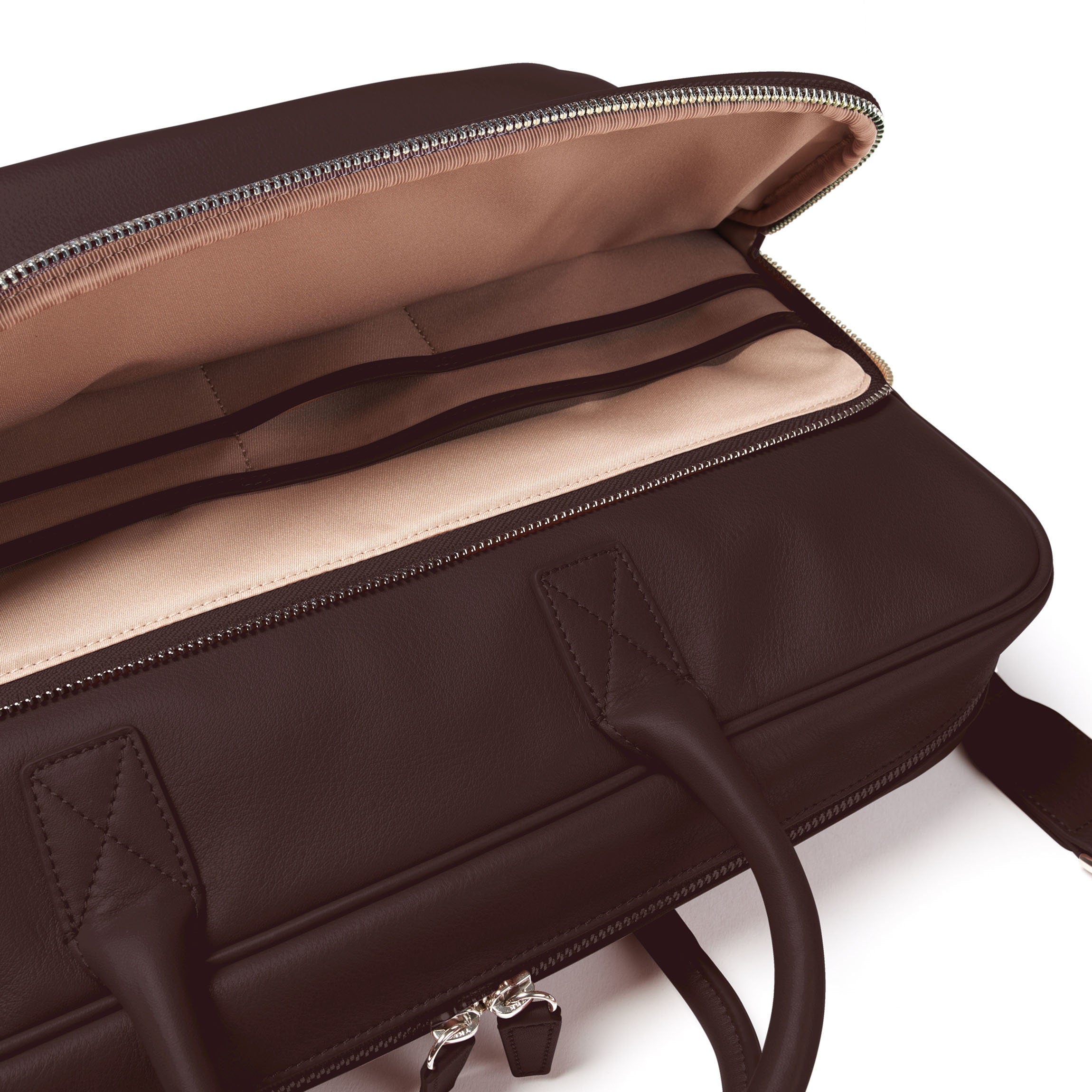 Premium Henderson Leather Laptop Briefcase for Business Professionals - Stylish Brown Office Bag for Men & Women - Perfect for Work, Travel & Business Meetings
