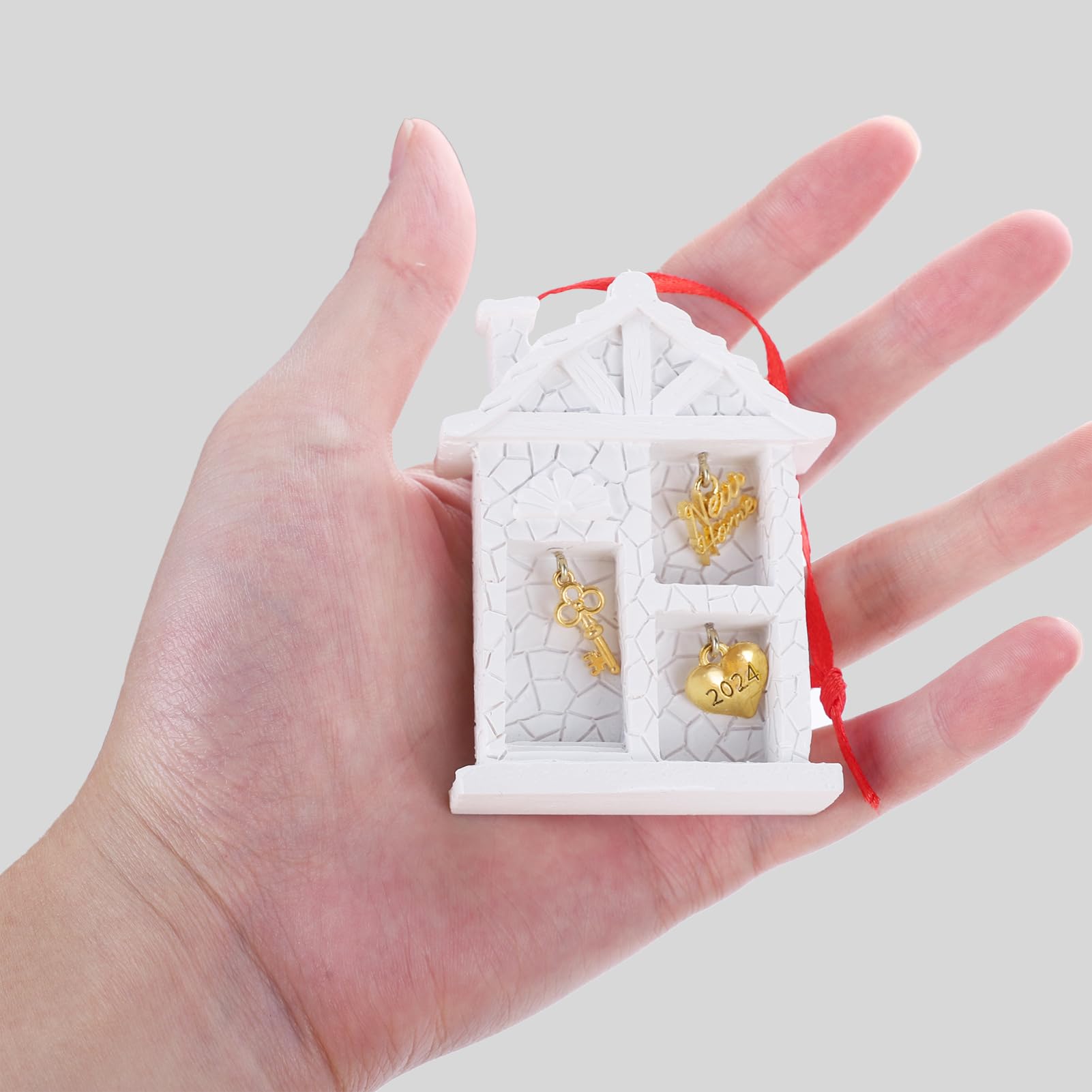 2024 Personalized Christmas Ornaments - Unique Housewarming Gift for New Homeowners, Moving House Present & Festive Home Decor - Perfect for Holiday Decorations & New Home Celebrations