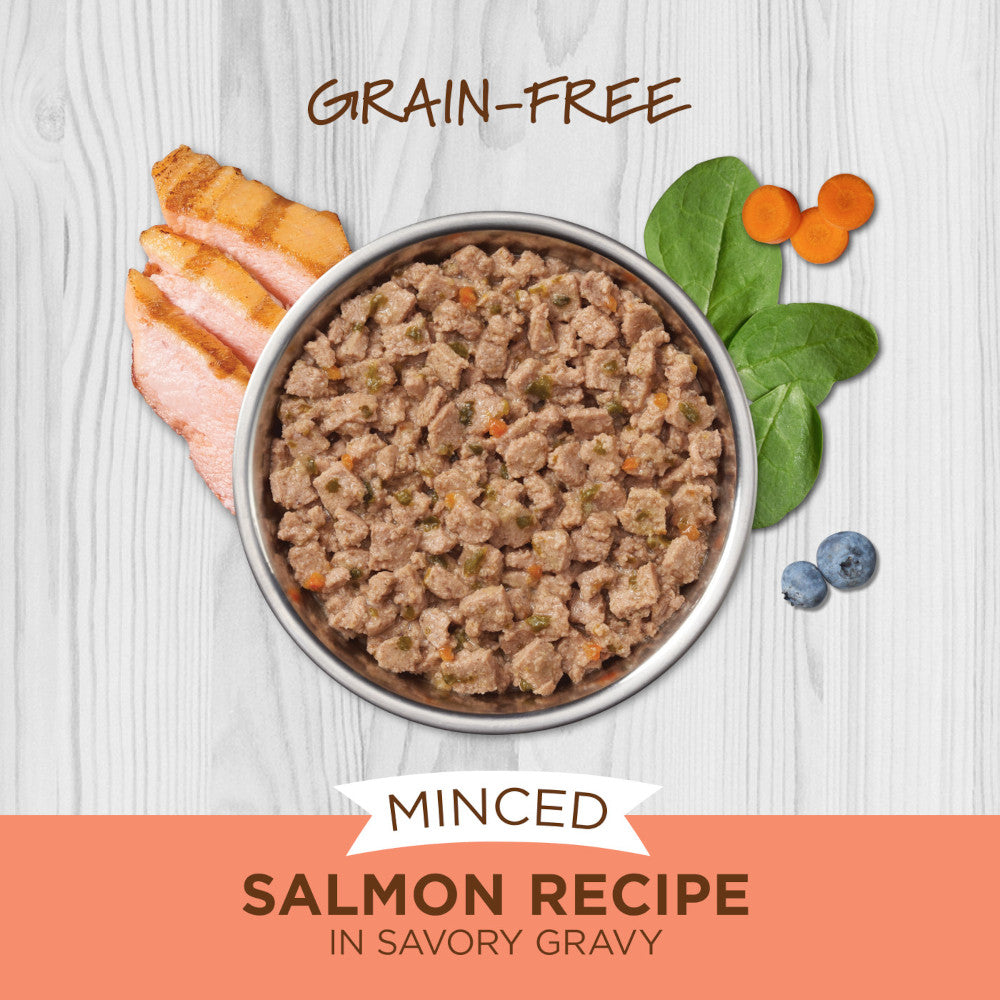 Premium Minced Salmon Cat Wet Food - Grain-Free, High-Protein Recipe for Adult Cats - Perfect for Picky Eaters & Mealtime Enrichment