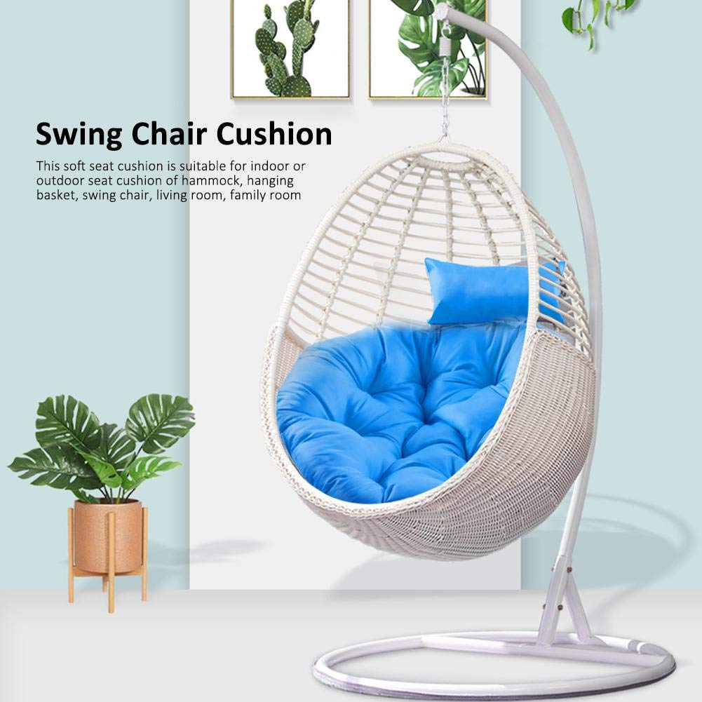 **Replacement Egg Chair Cushion for Outdoor Hanging Swing - Thick, Removable & Washable Patio Garden Cushion Pad (Cushion Only) - Perfect for Relaxing in Your Backyard or Balcony**