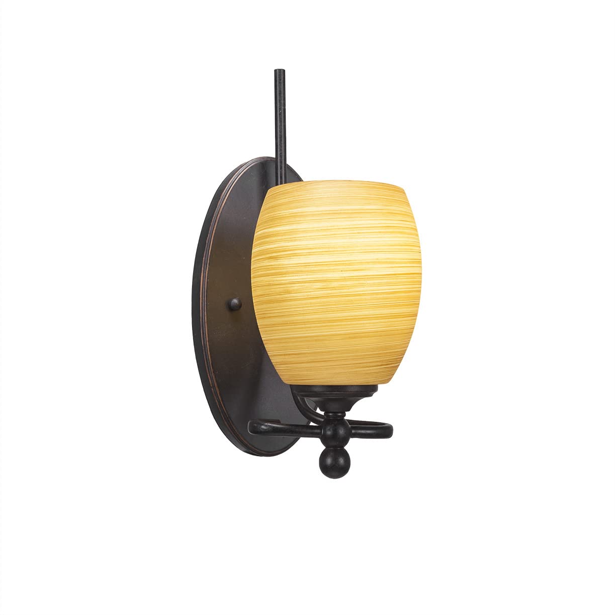 Capri 1 Light Wall Sconce in Dark Granite - Modern Matte Black Bathroom Vanity Light Fixture (591-DG-625) - Perfect for Bedroom, Hallway & Entryway Lighting